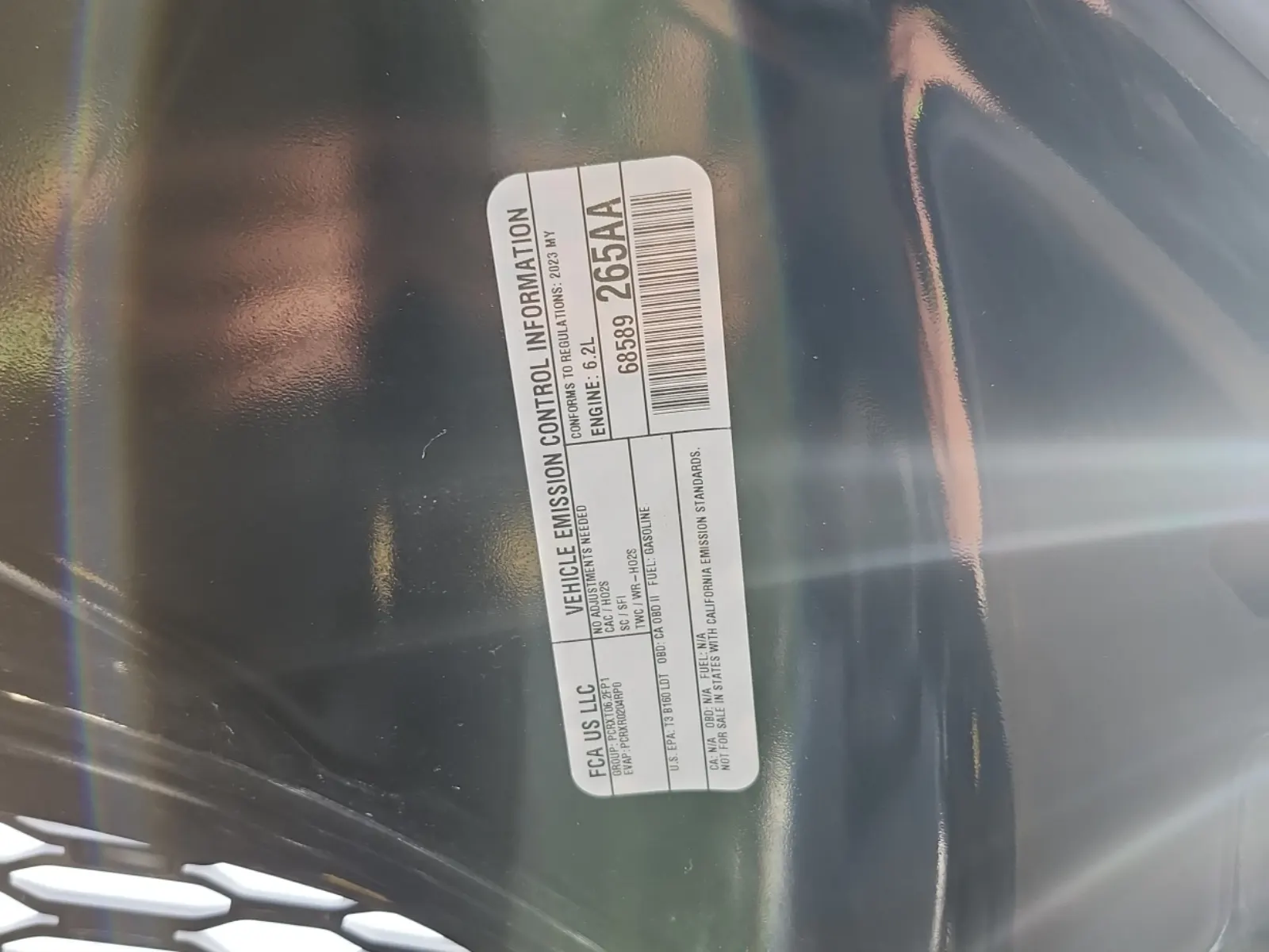 Emission Sticker Photo