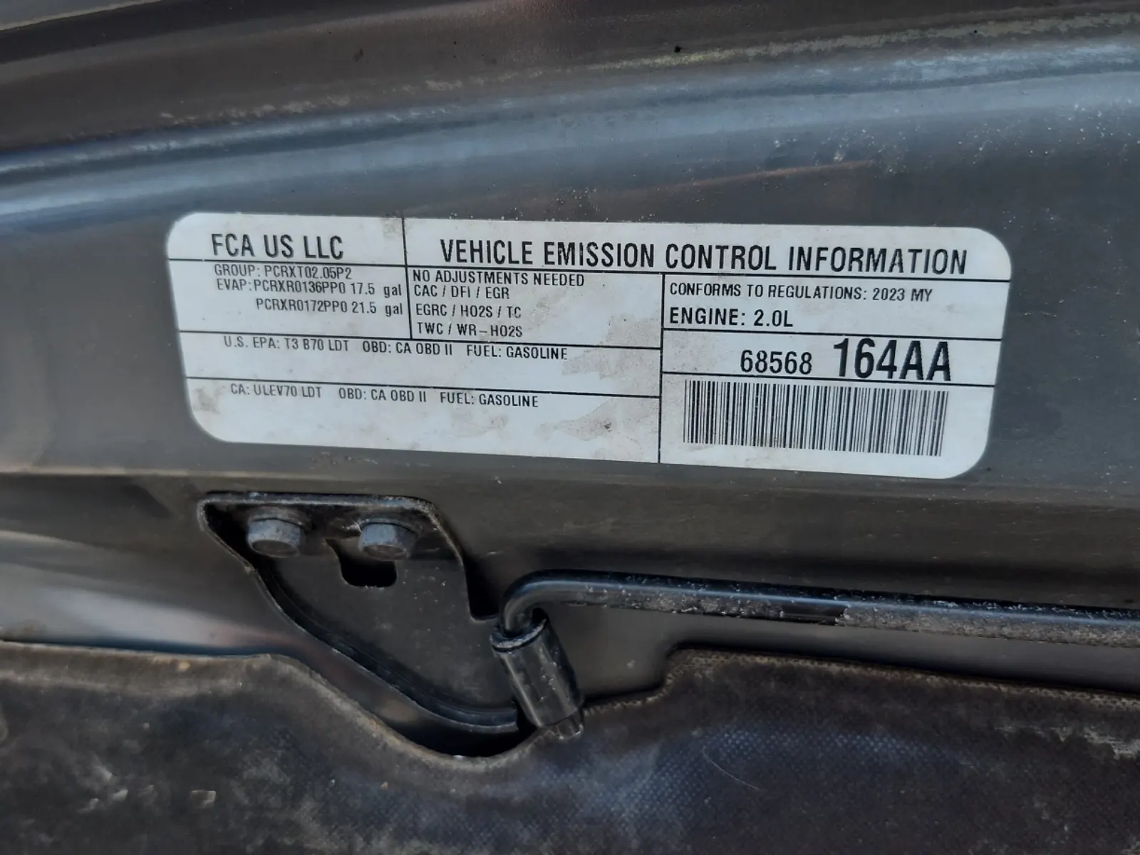 Emission Sticker Photo
