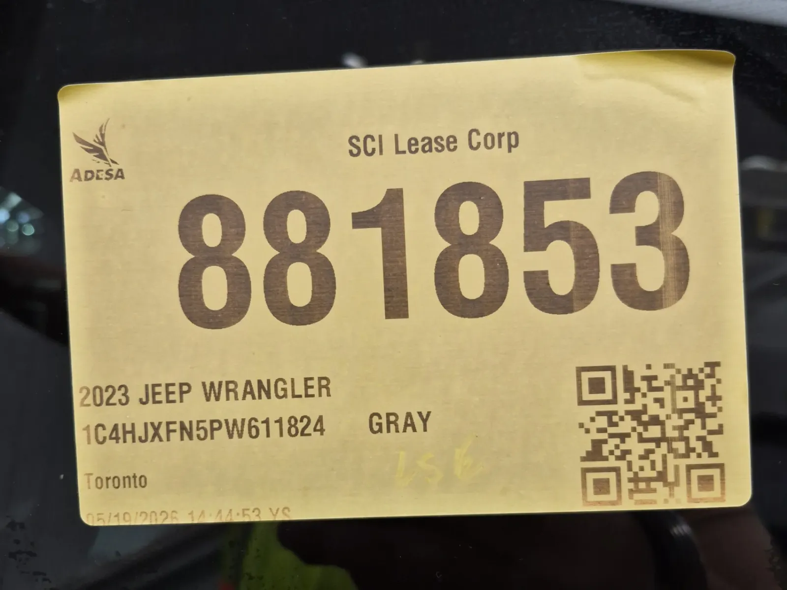 Inventory Label Photo