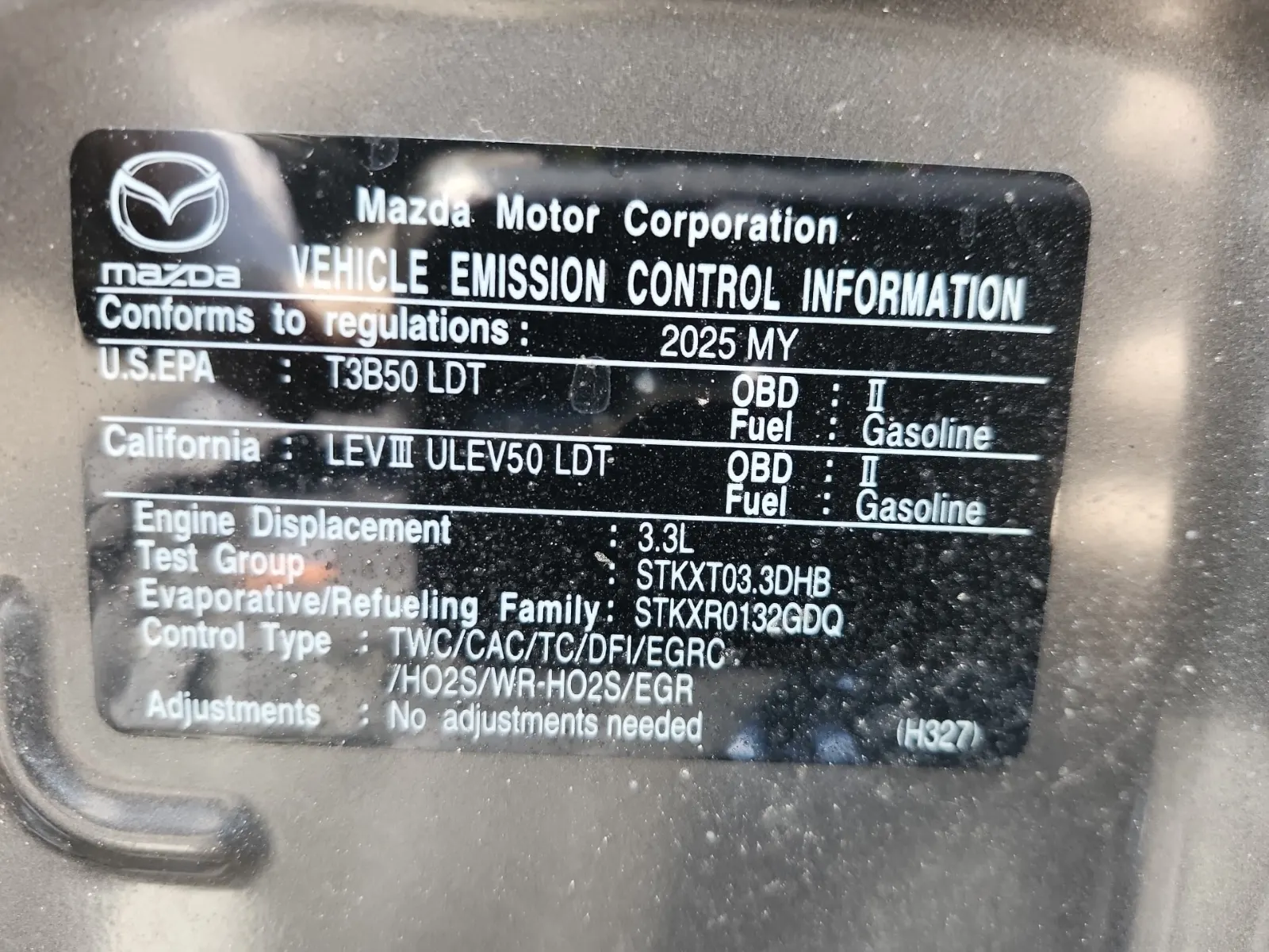 Emission Sticker Photo