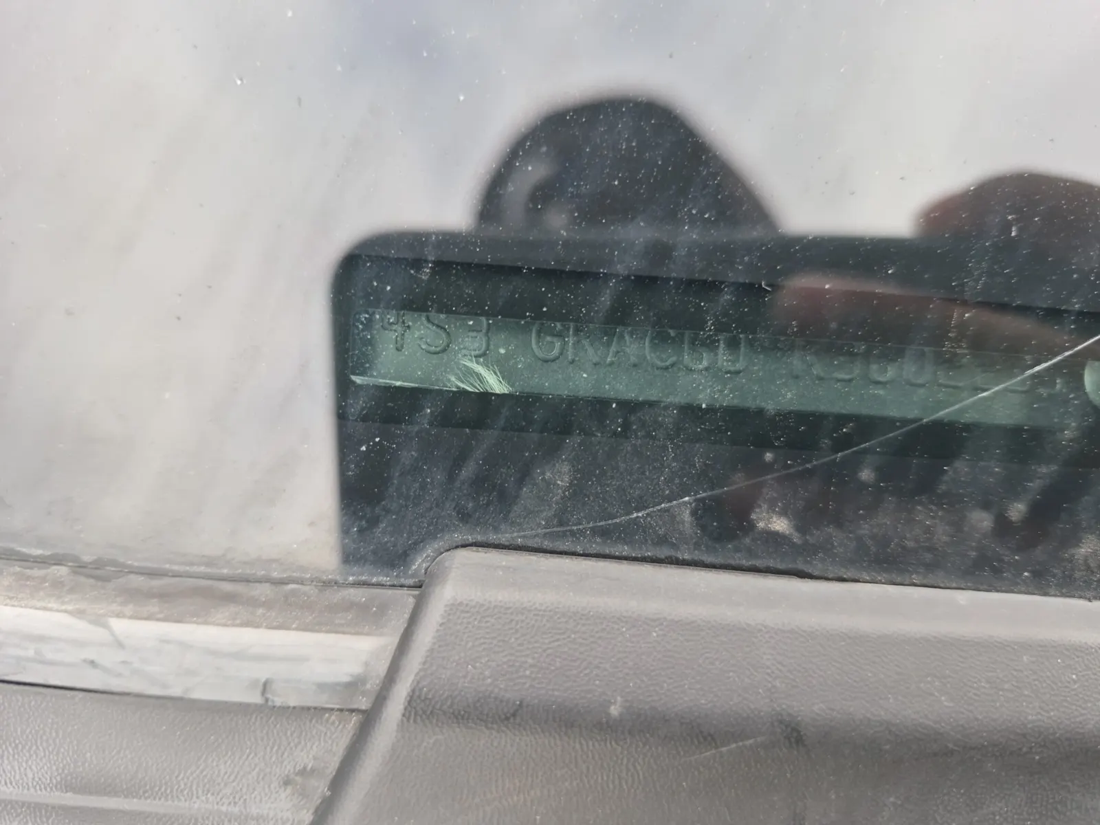 Dash VIN Plate Photo
