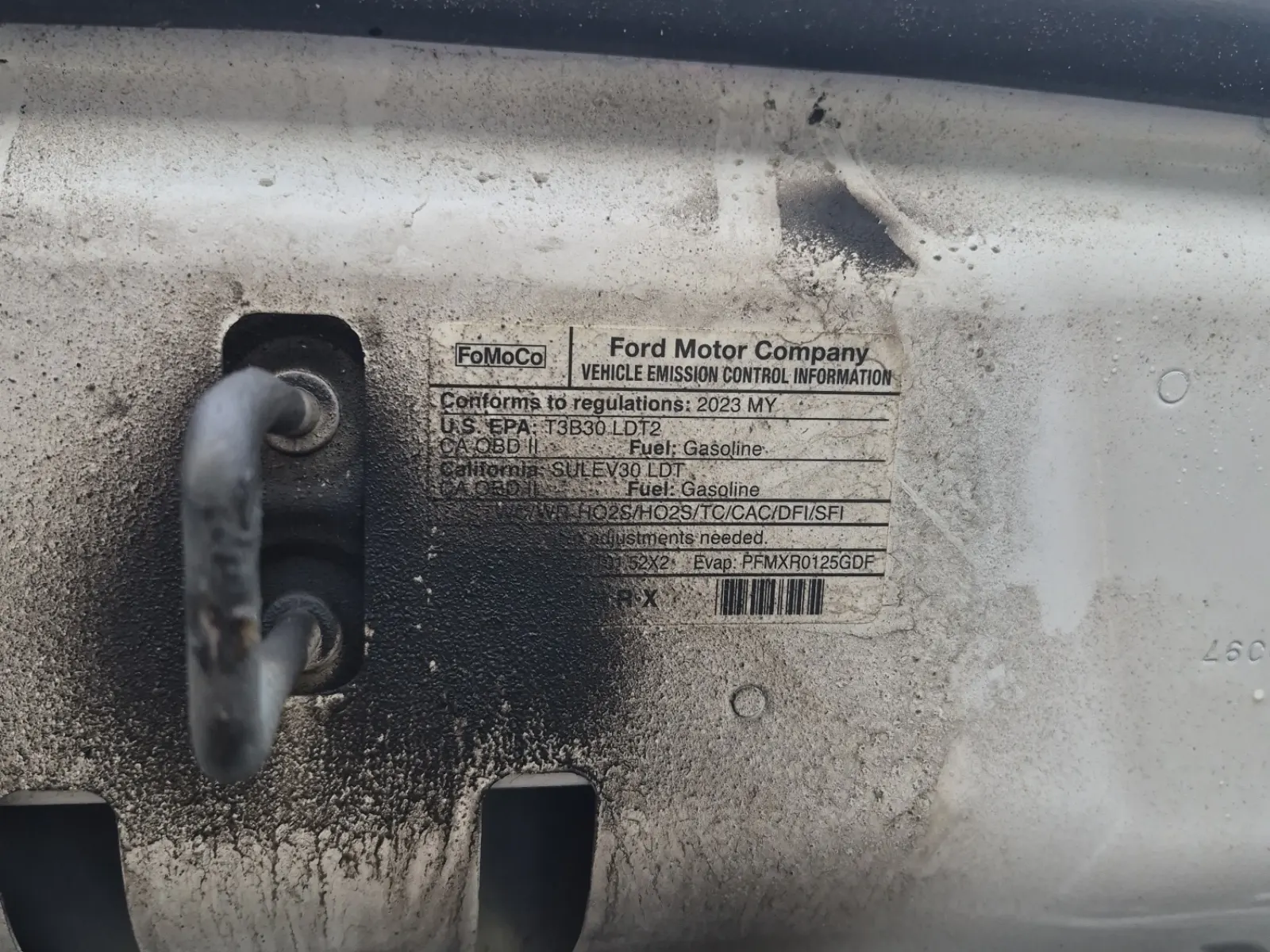 Emission Sticker Photo