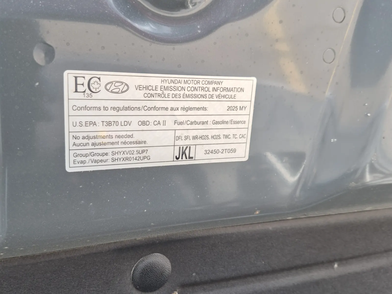 Emission Sticker Photo
