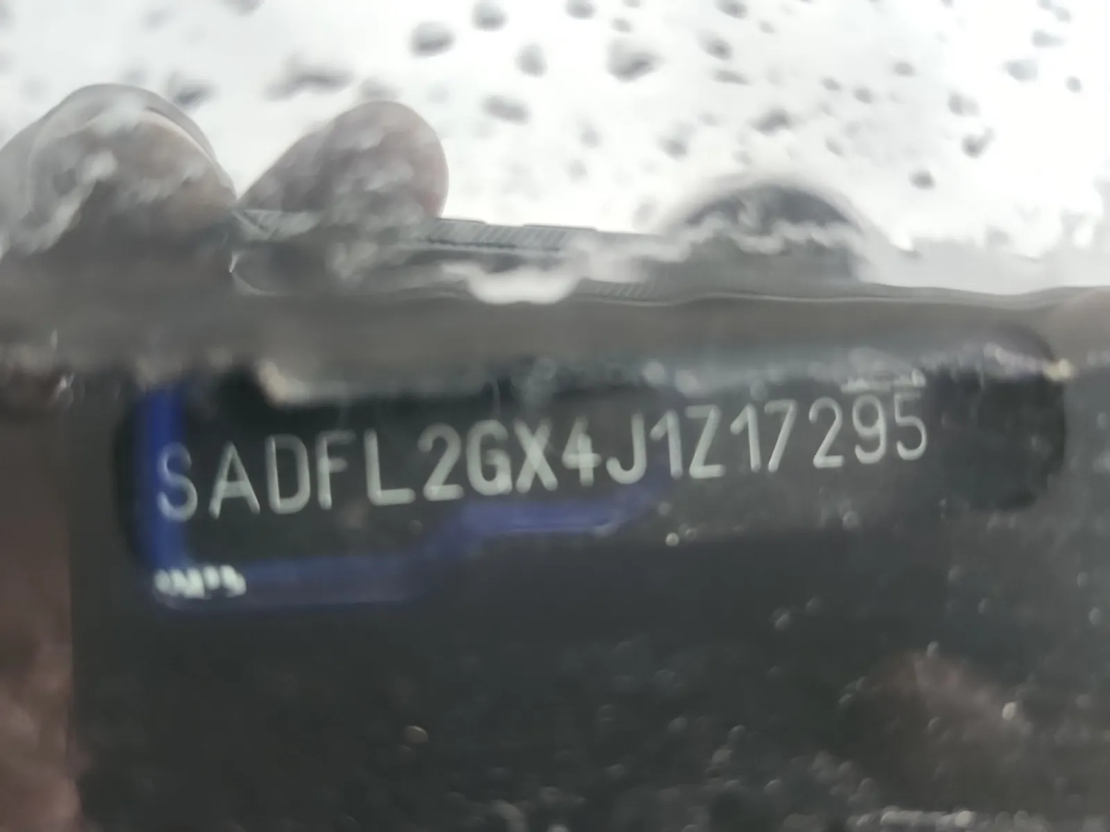 Dash VIN Plate Photo