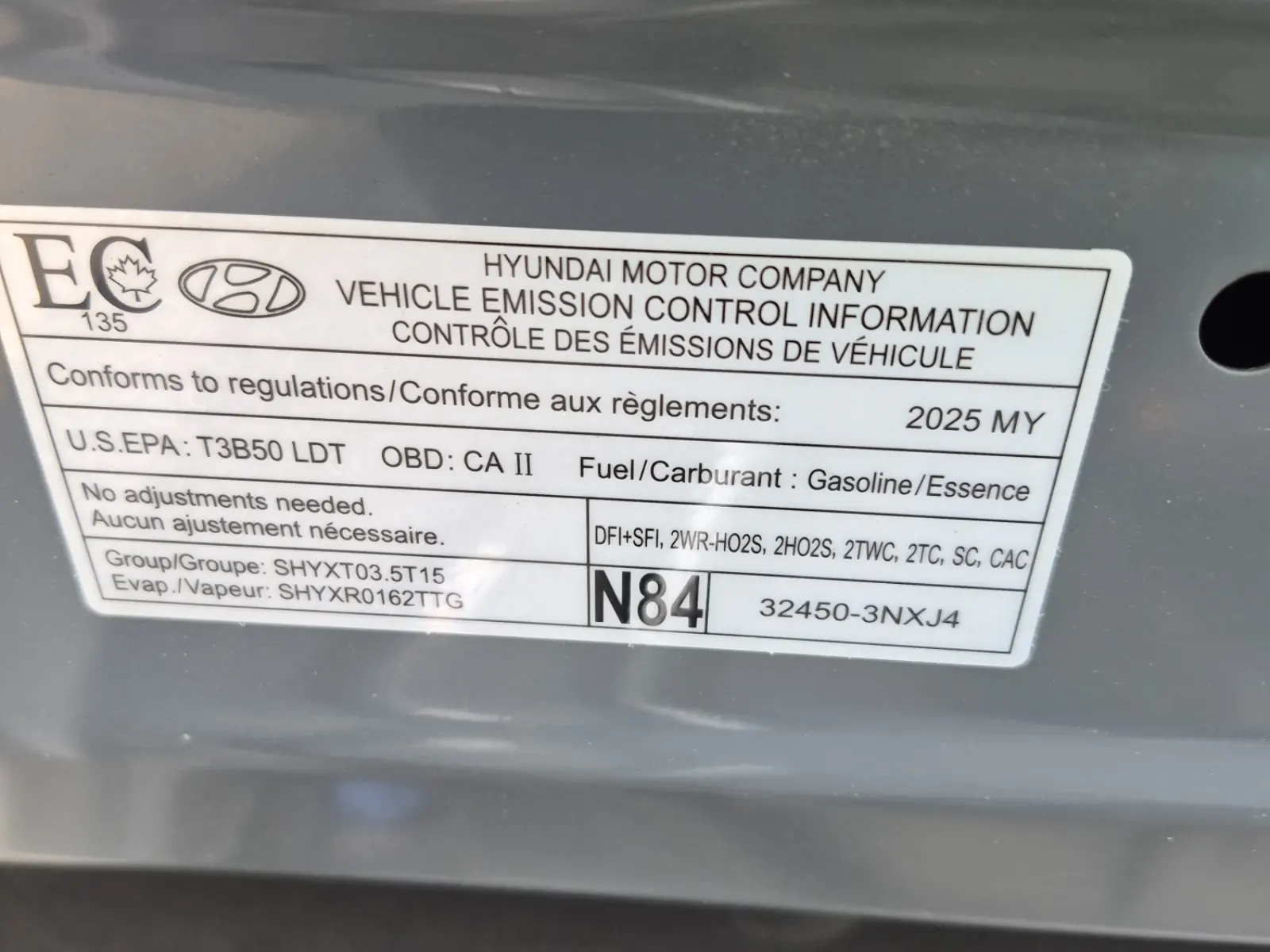Emission Sticker Photo