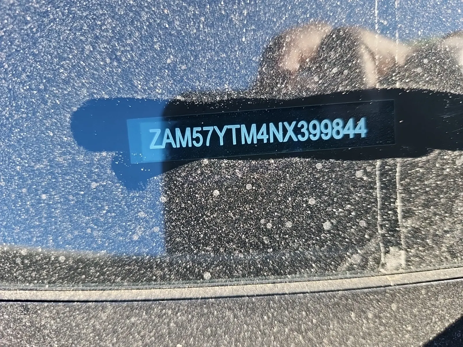 Dash VIN Plate Photo