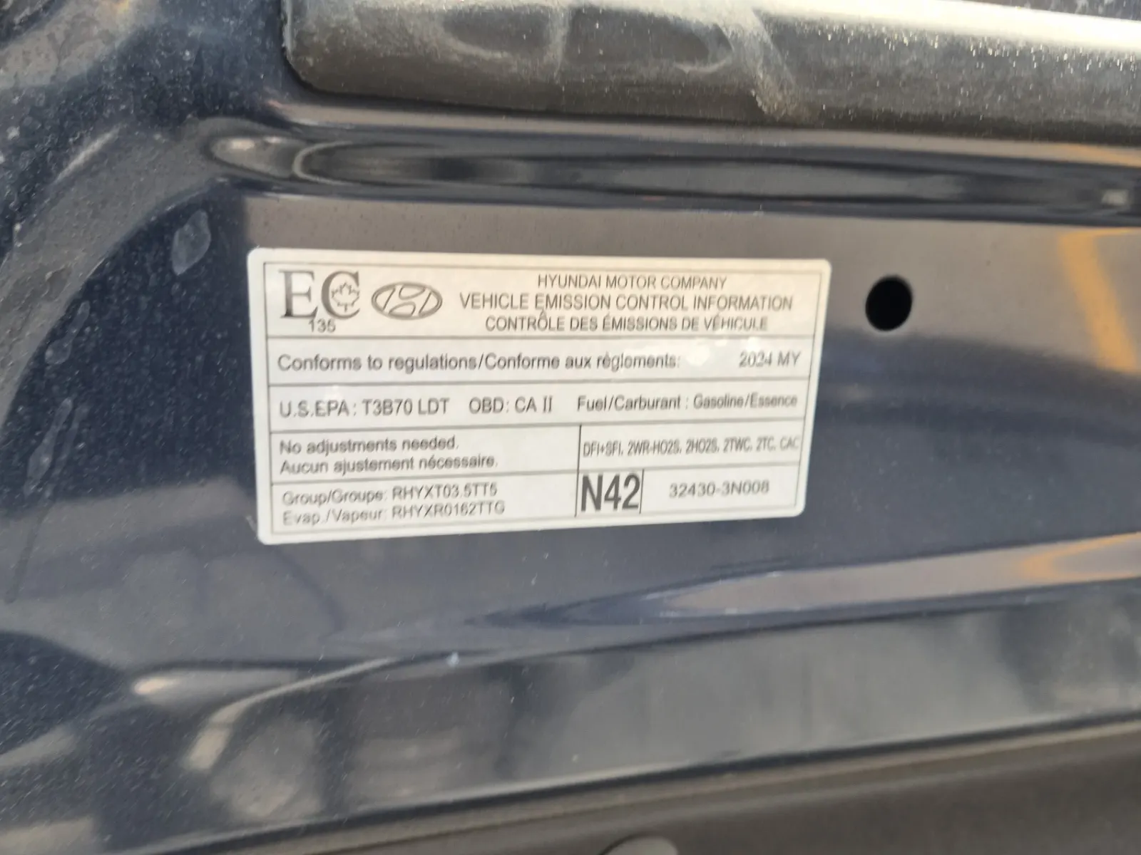 Emission Sticker Photo