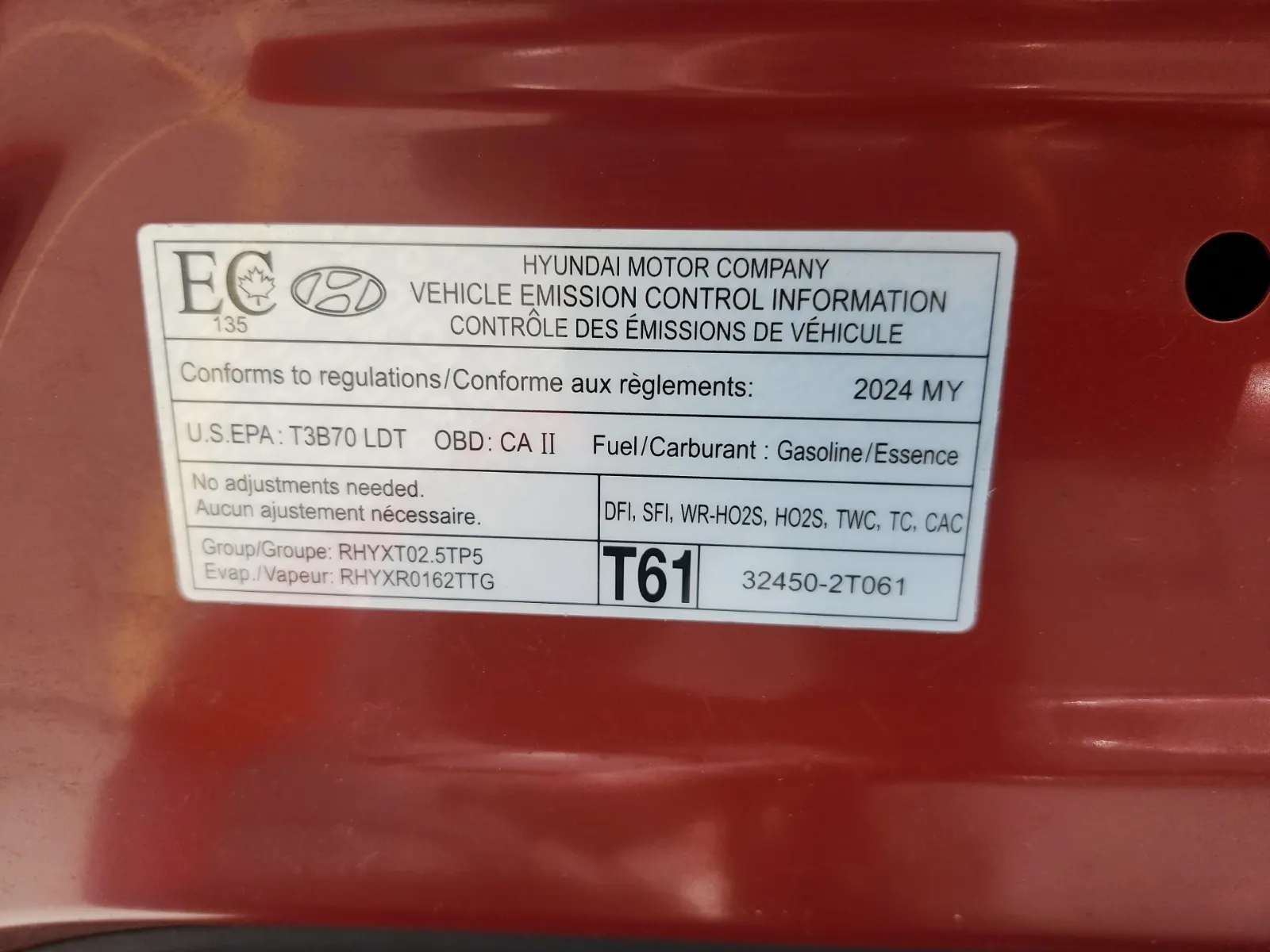 Emission Sticker Photo
