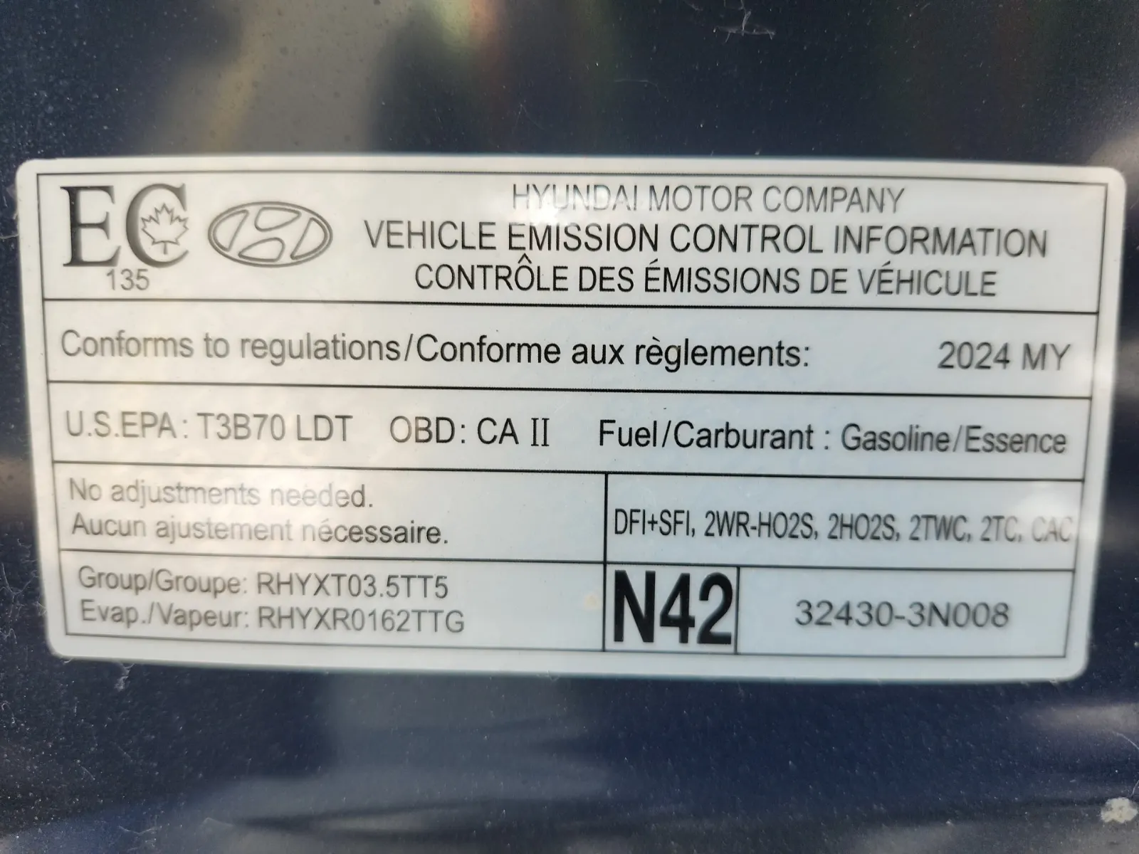 Emission Sticker Photo