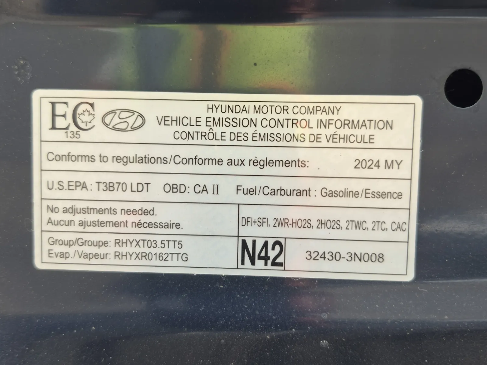 Emission Sticker Photo