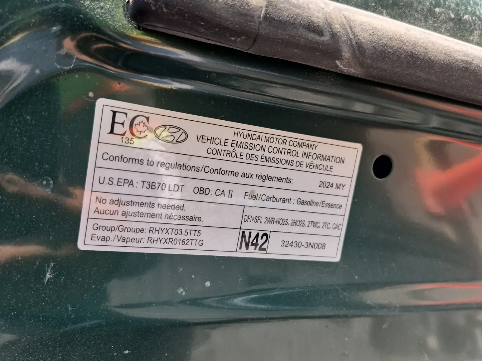Emission Sticker Photo
