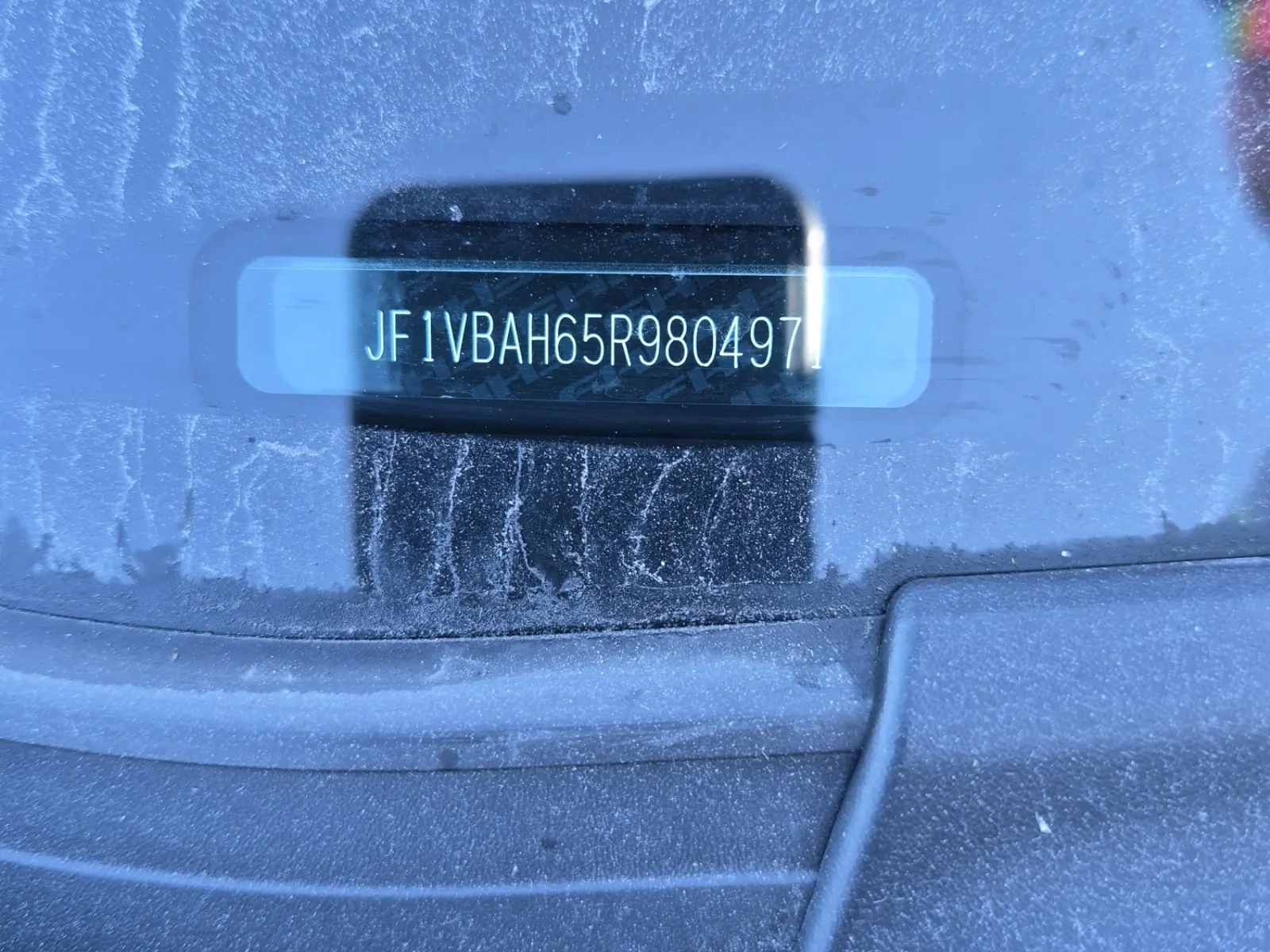 Dash VIN Plate Photo