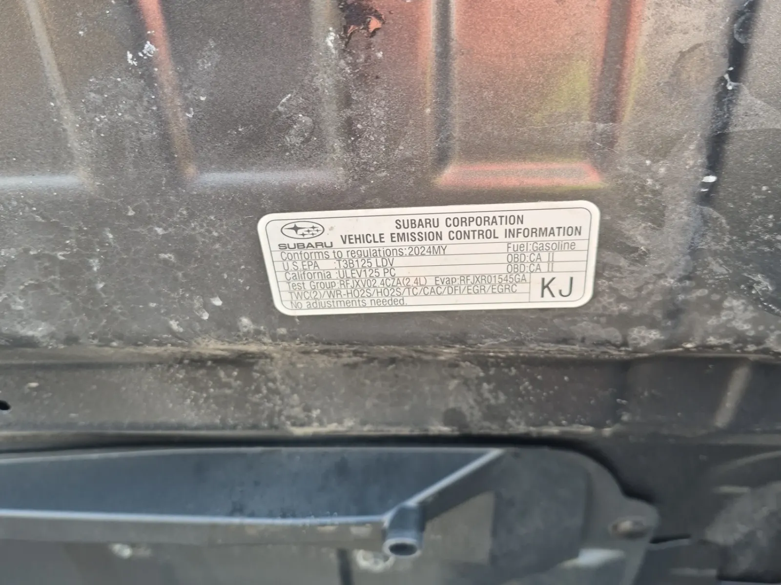 Emission Sticker Photo