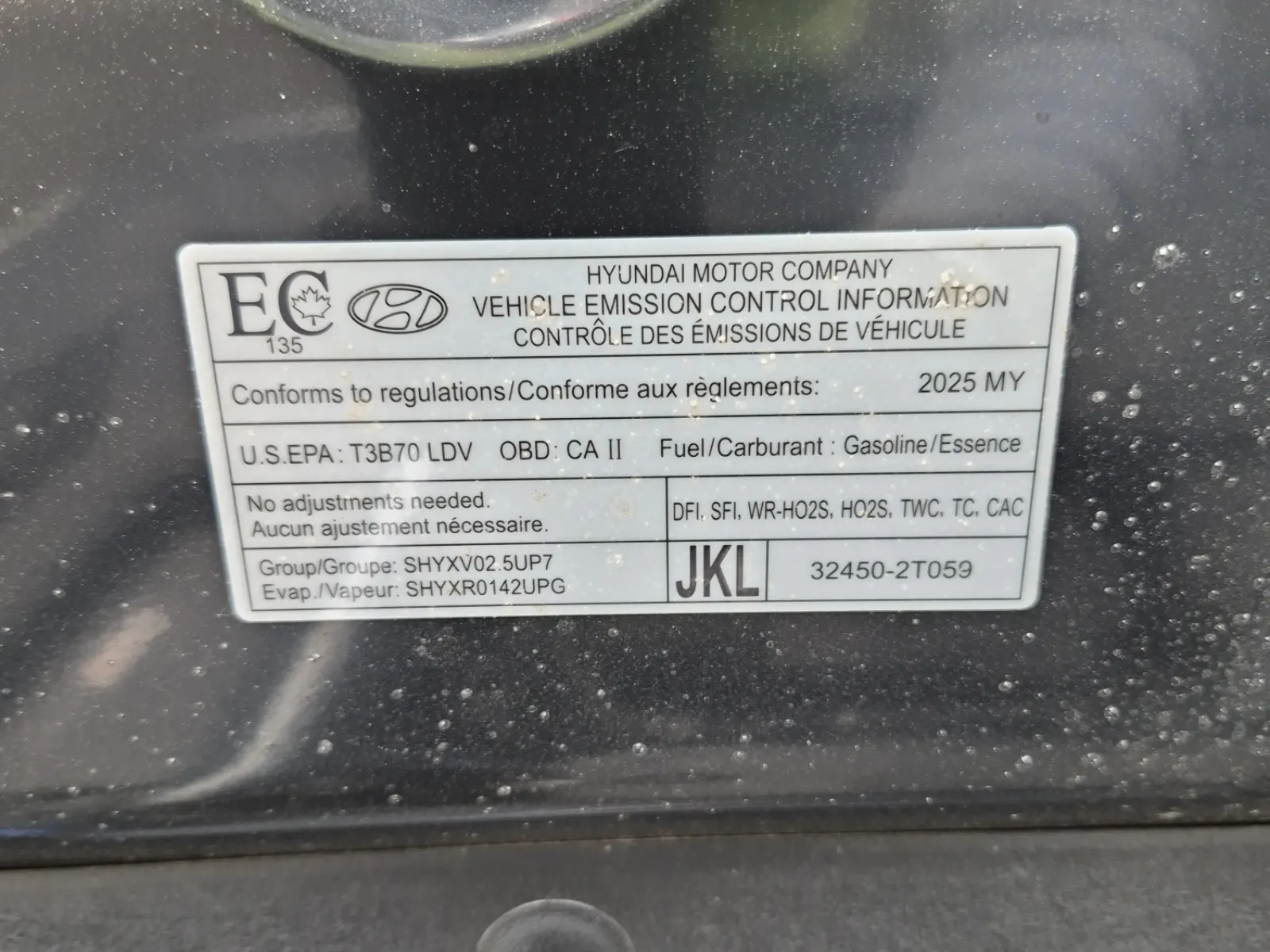 Emission Sticker Photo