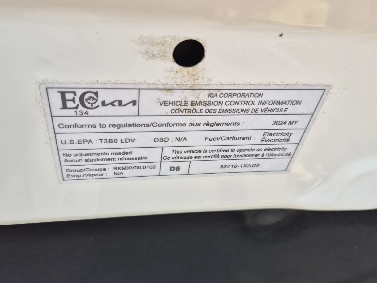 Emission Sticker Photo