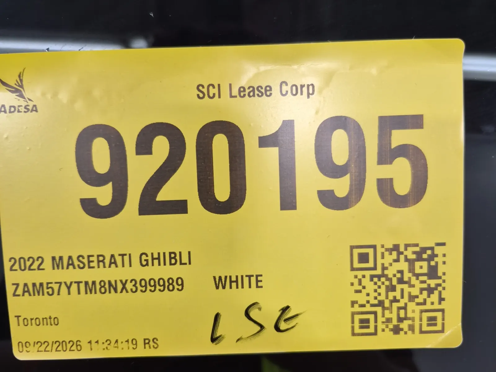 Inventory Label Photo