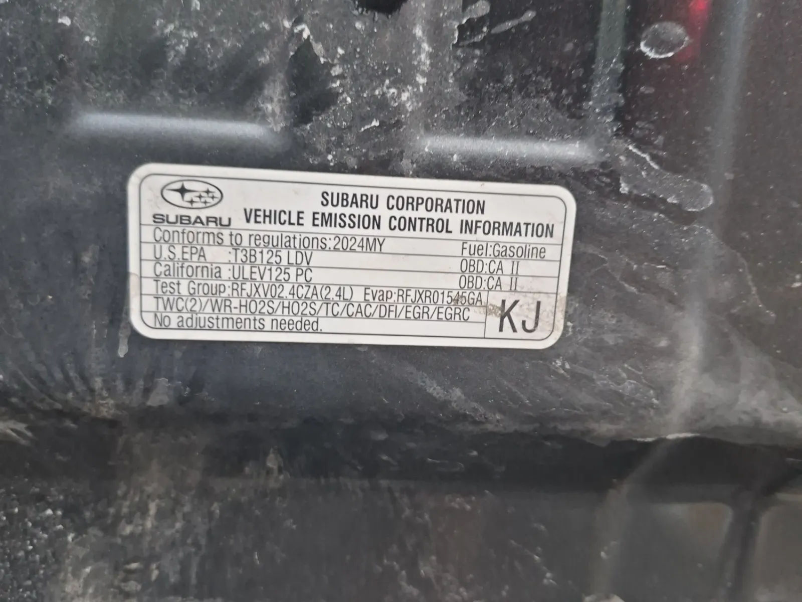 Emission Sticker Photo