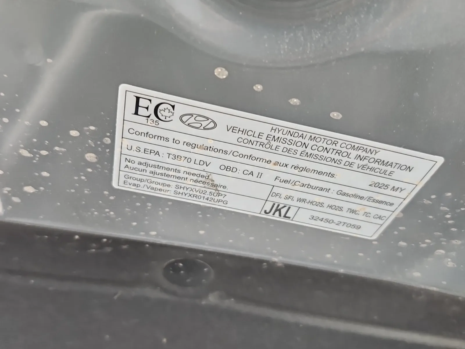 Emission Sticker Photo