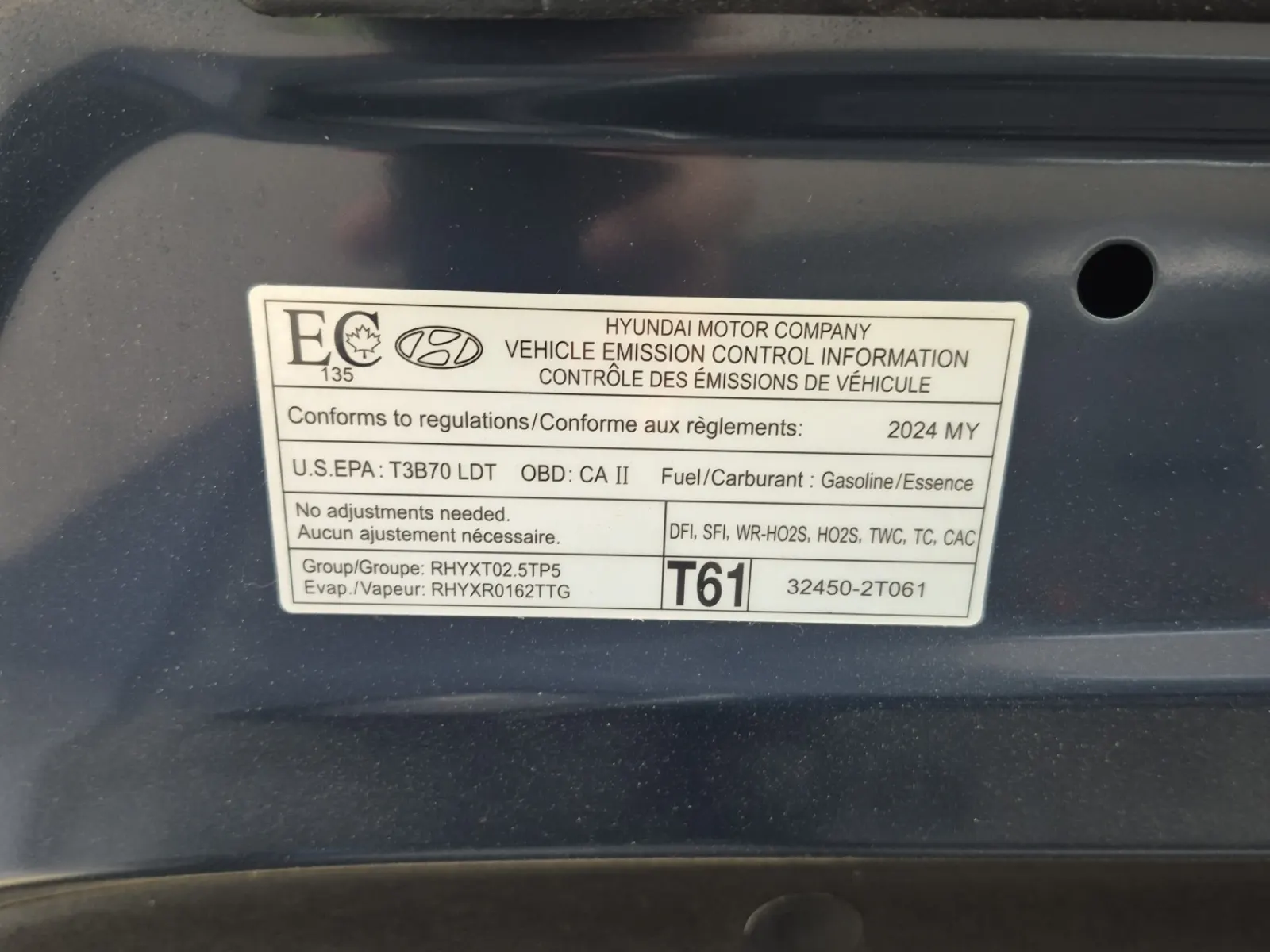 Emission Sticker Photo