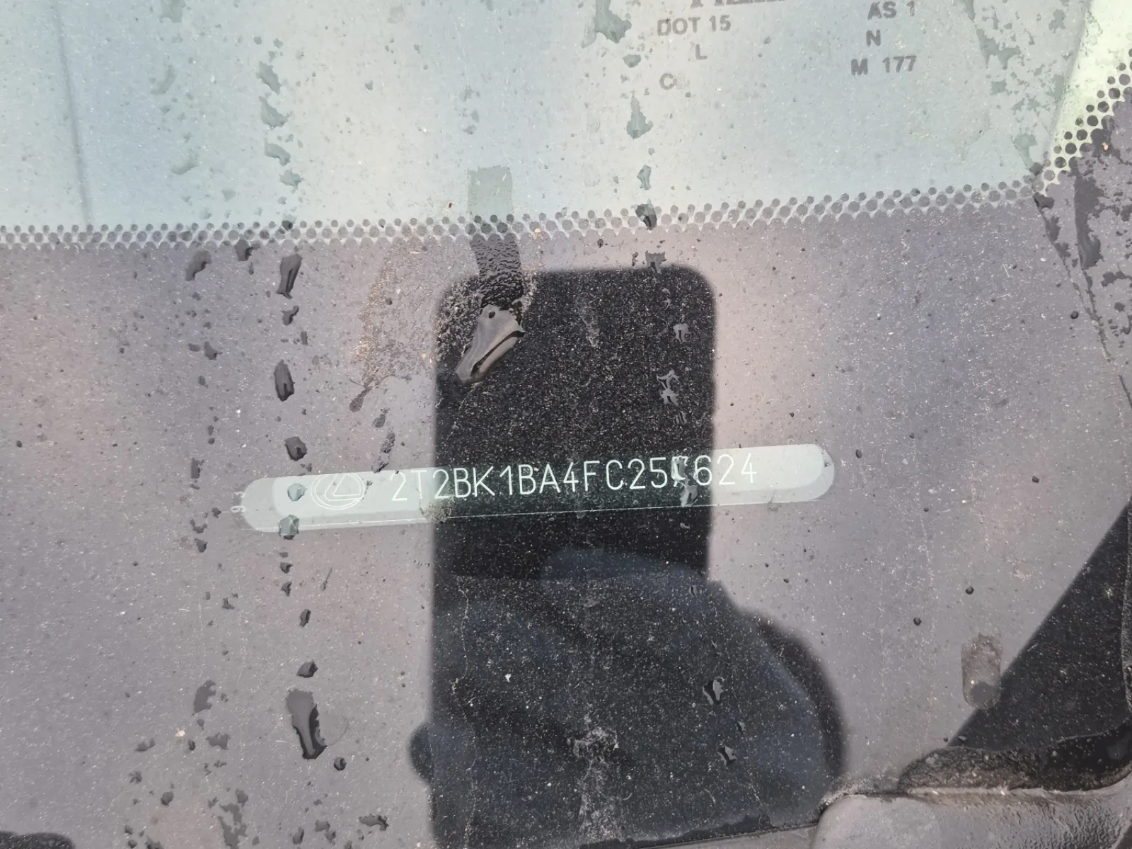 Dash VIN Plate Photo