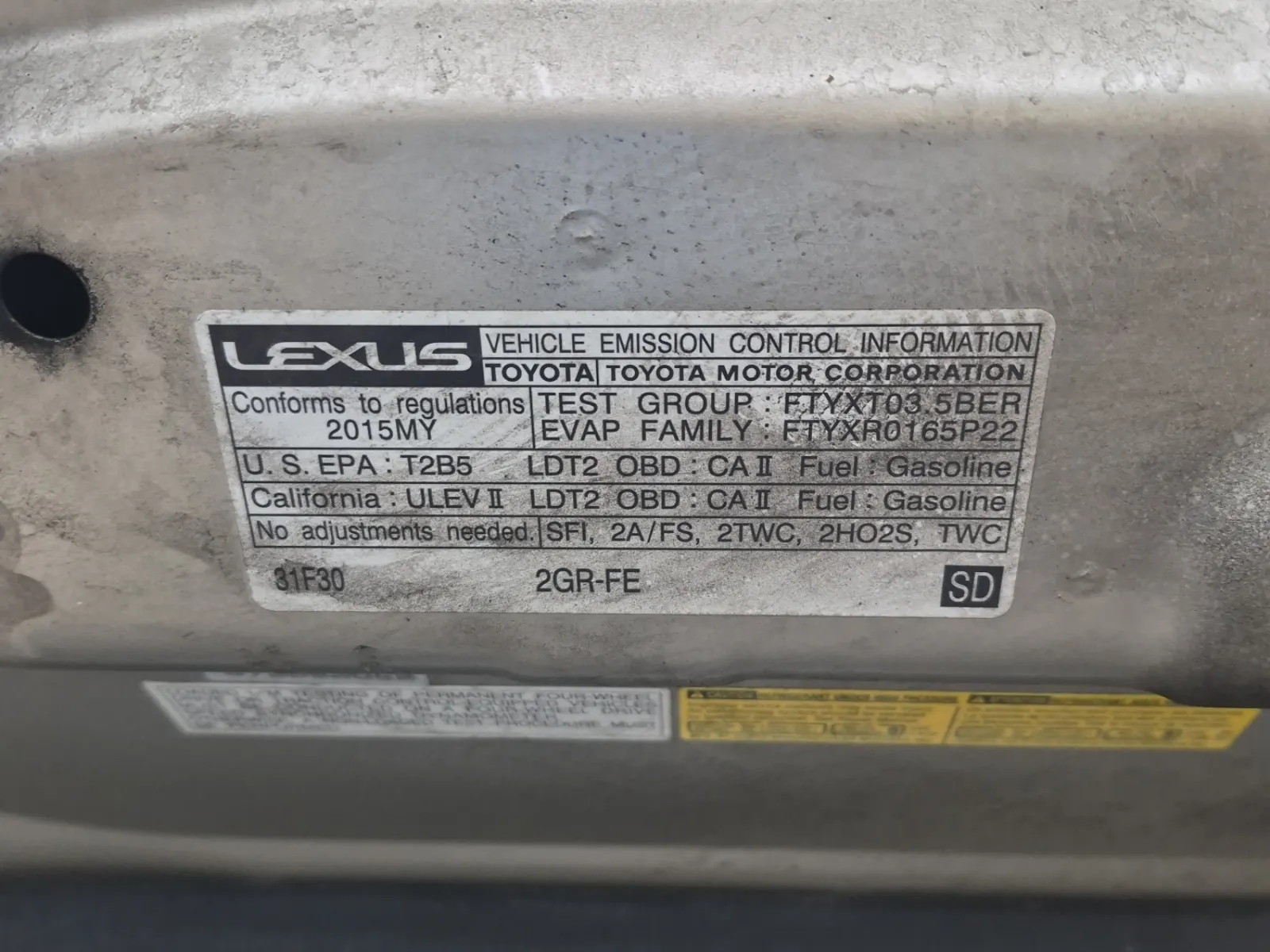 Emission Sticker Photo