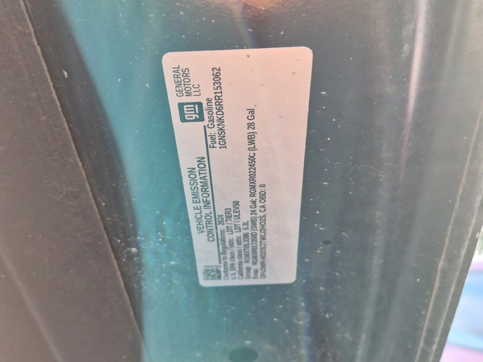 Emission Sticker Photo
