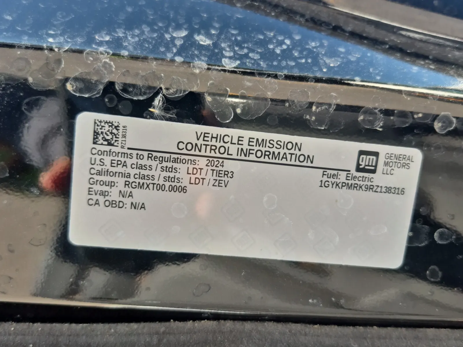 Emission Sticker Photo