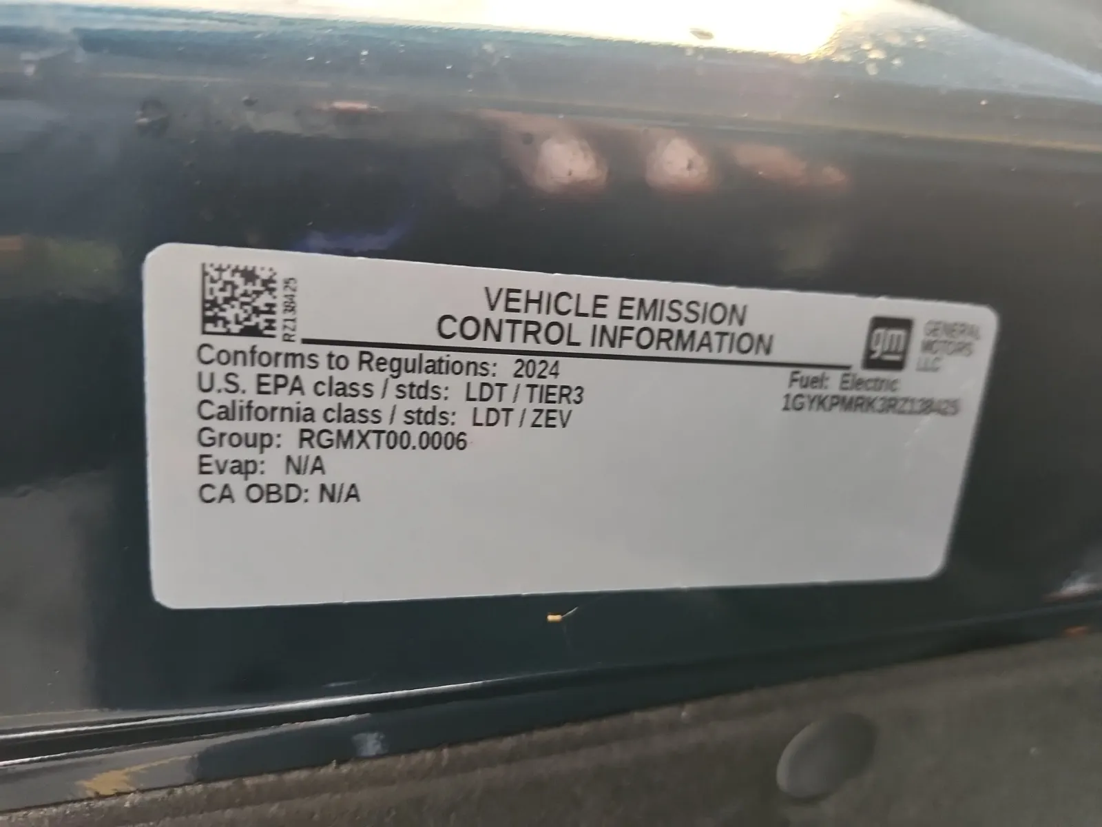 Emission Sticker Photo