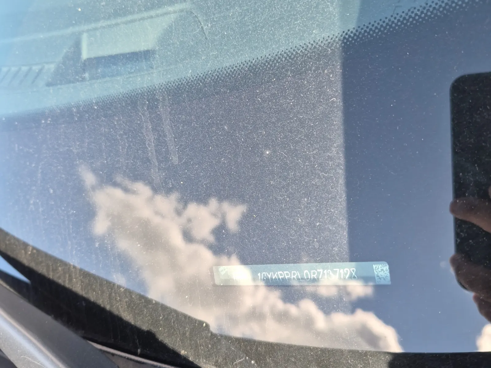 Dash VIN Plate Photo