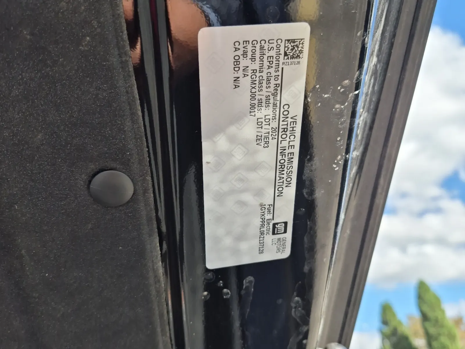 Emission Sticker Photo
