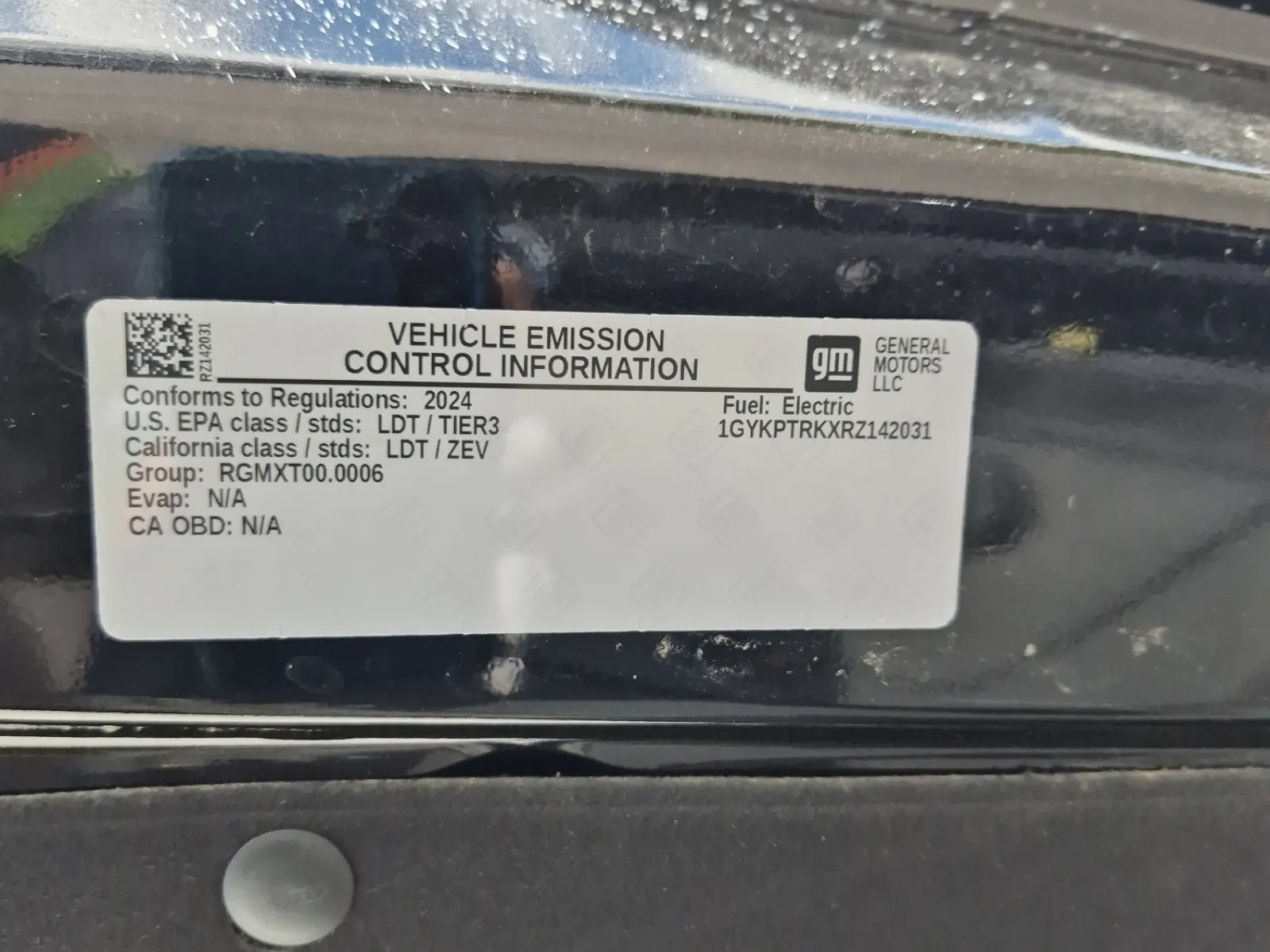 Emission Sticker Photo