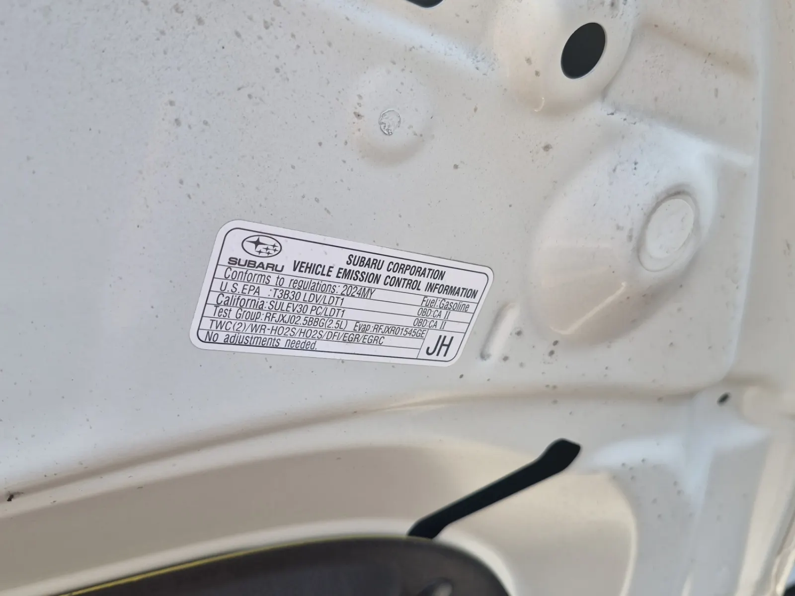 Emission Sticker Photo