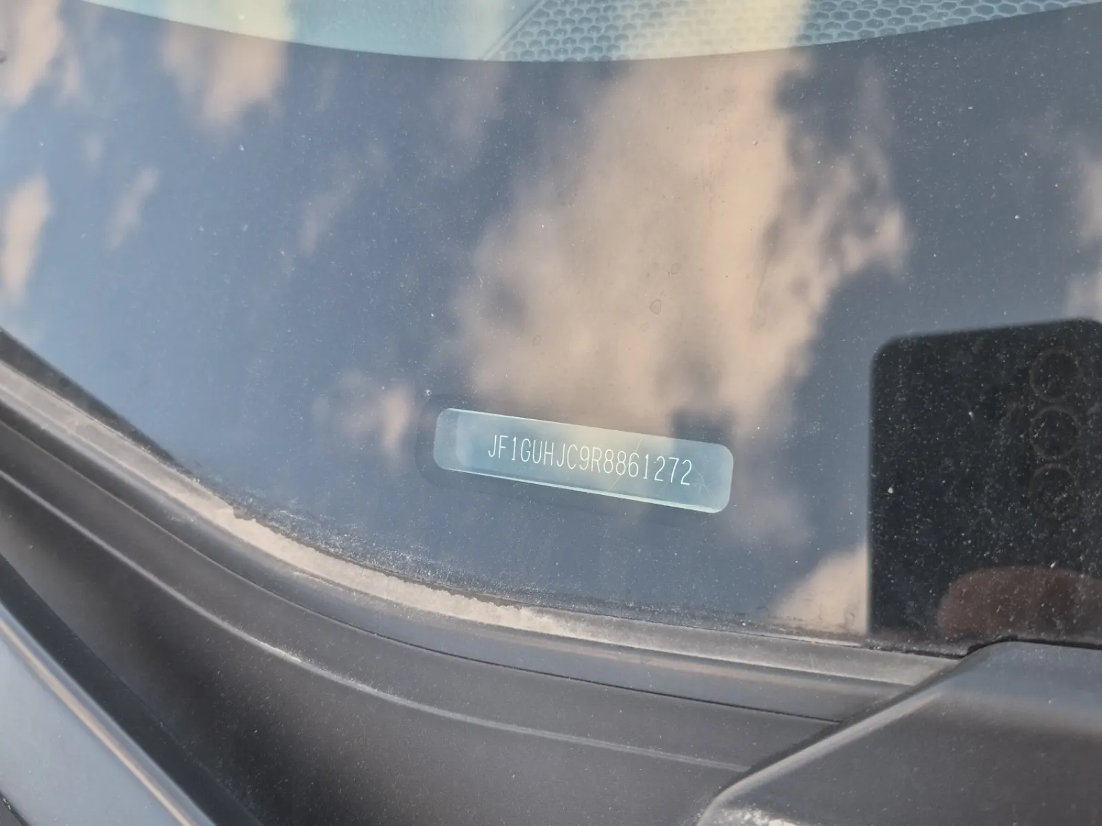 Dash VIN Plate Photo