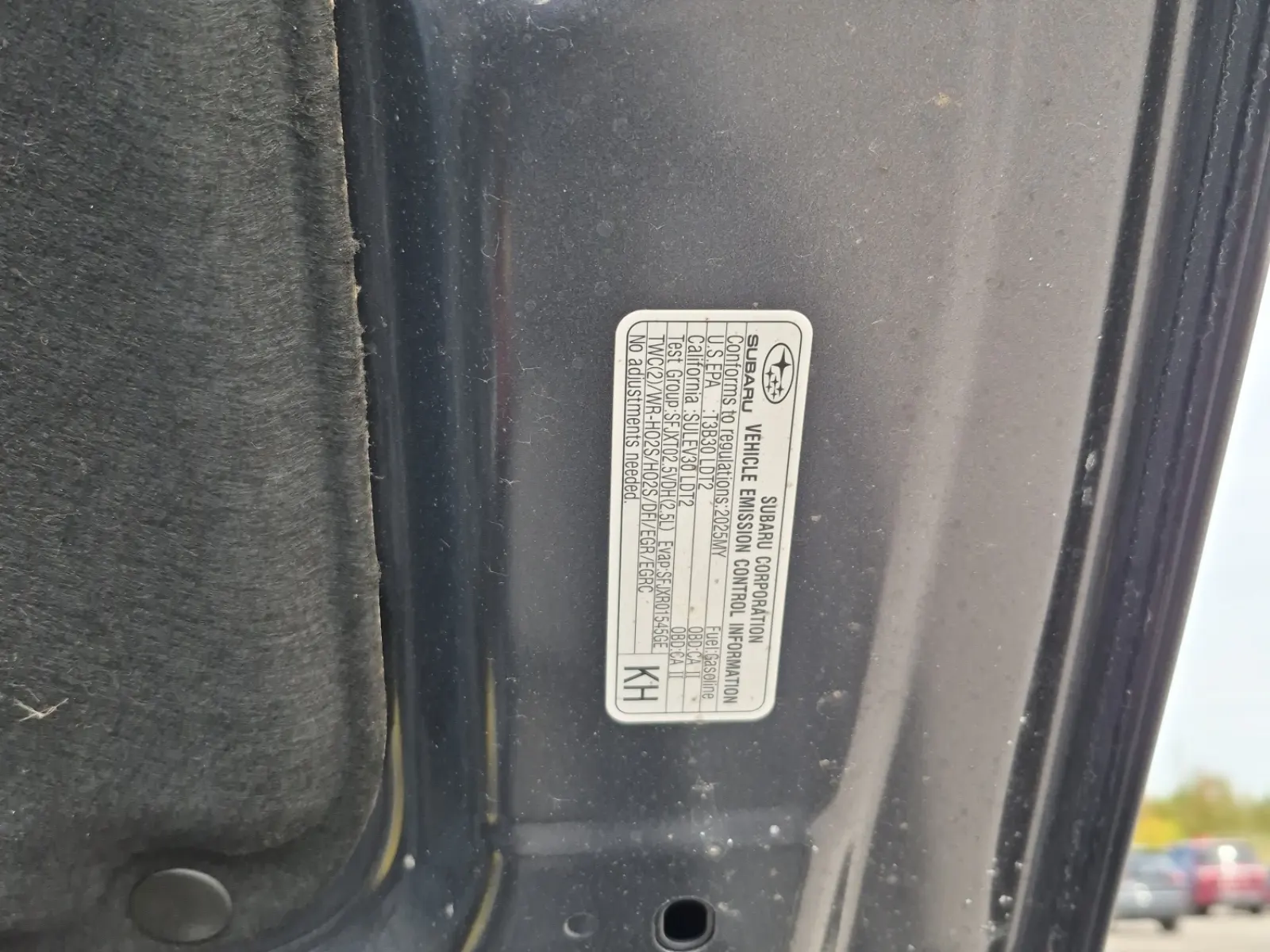 Emission Sticker Photo