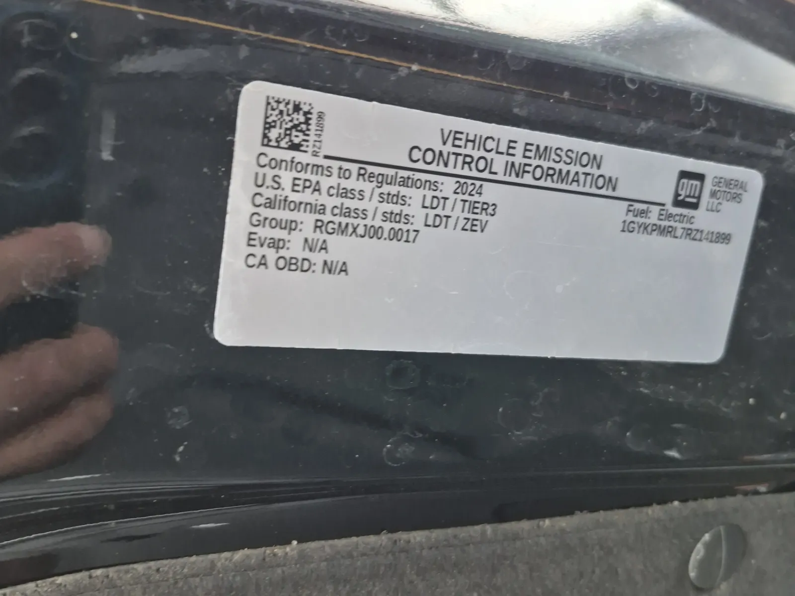 Emission Sticker Photo