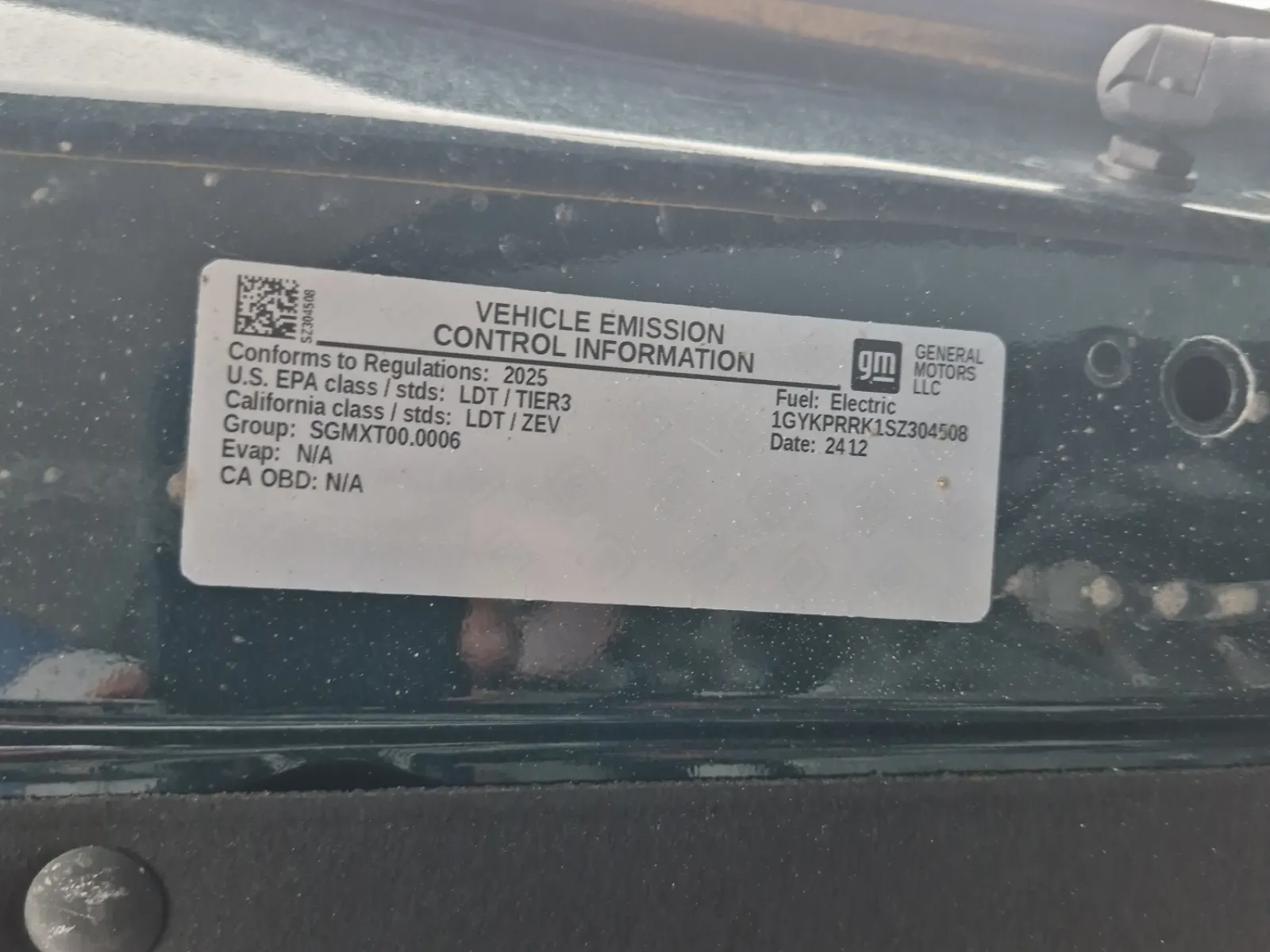 Emission Sticker Photo