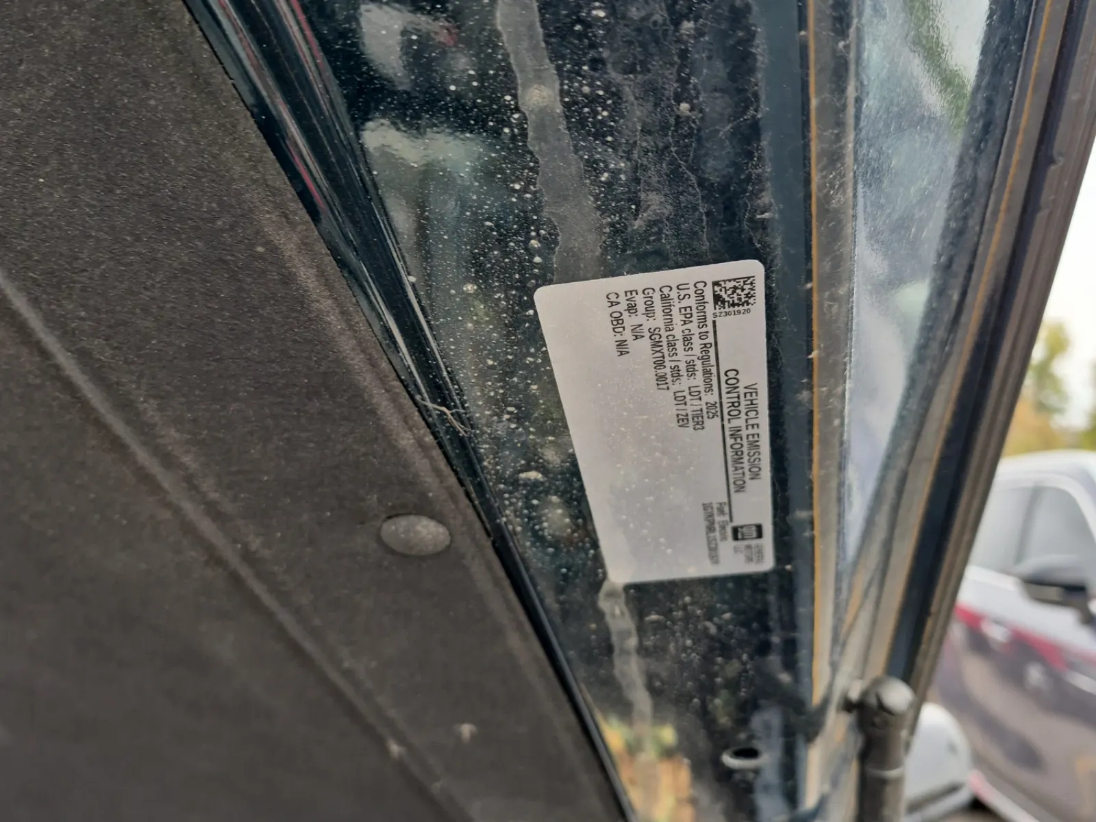Emission Sticker Photo