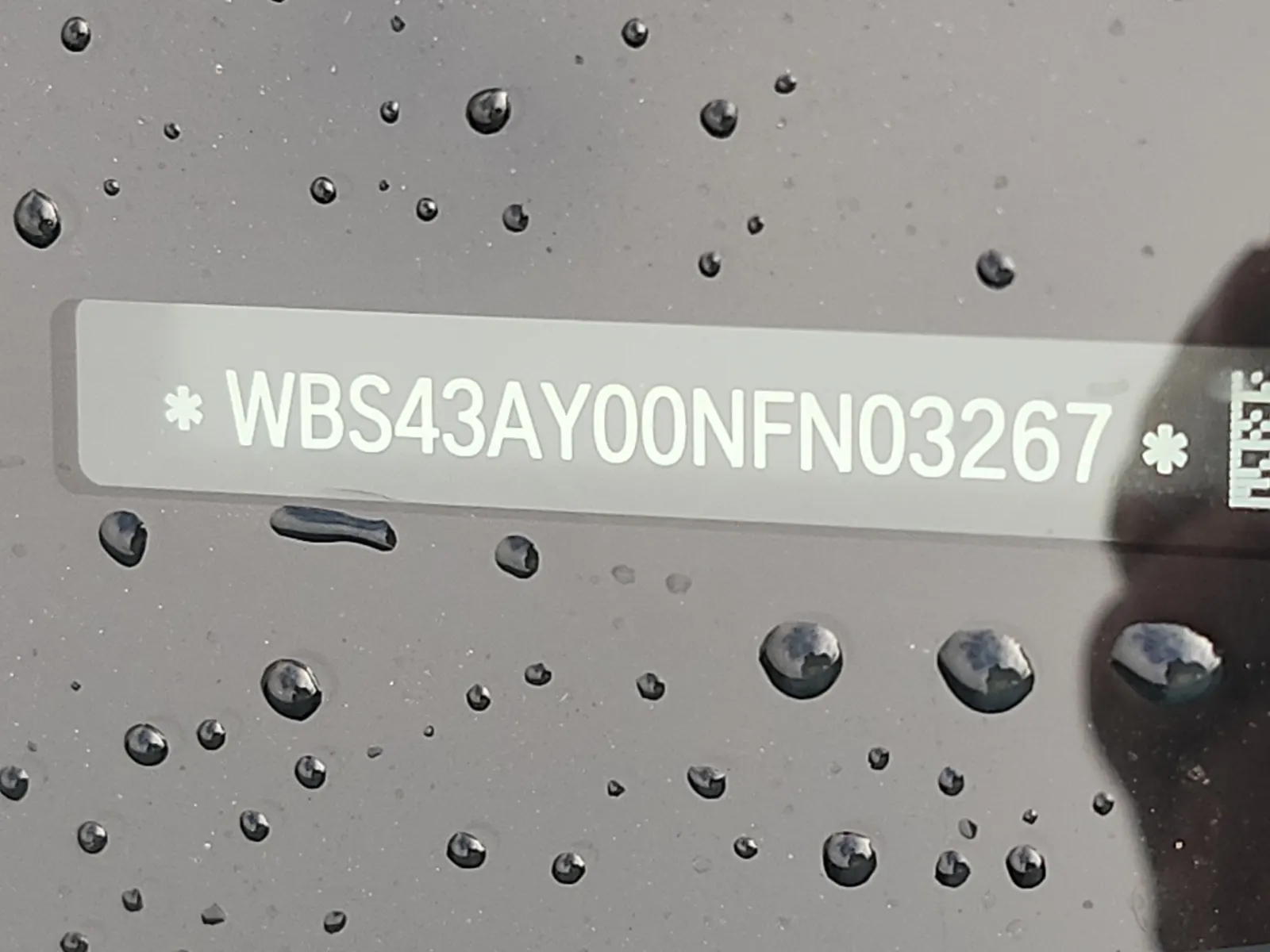 Dash VIN Plate Photo