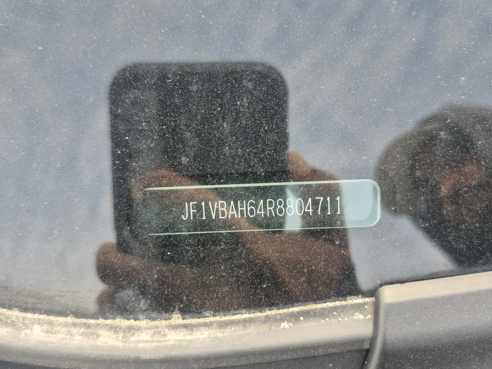 Dash VIN Plate Photo
