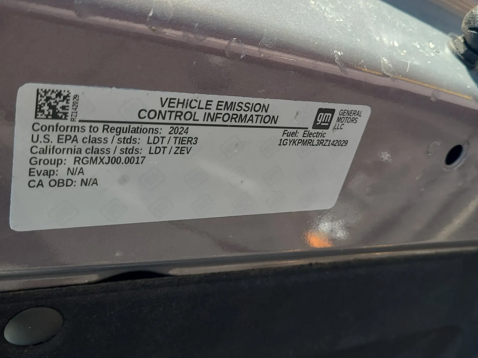 Emission Sticker Photo