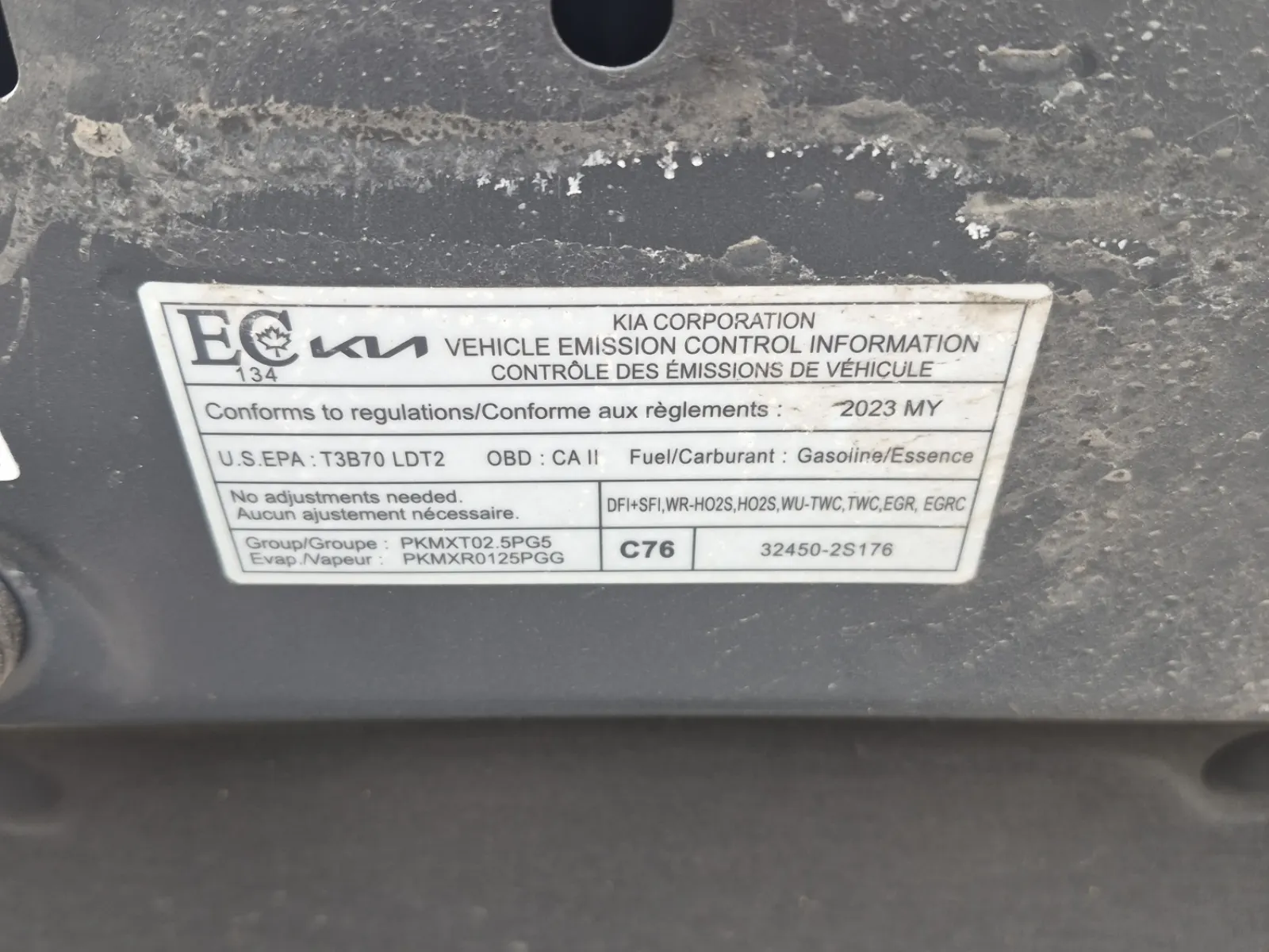 Emission Sticker Photo