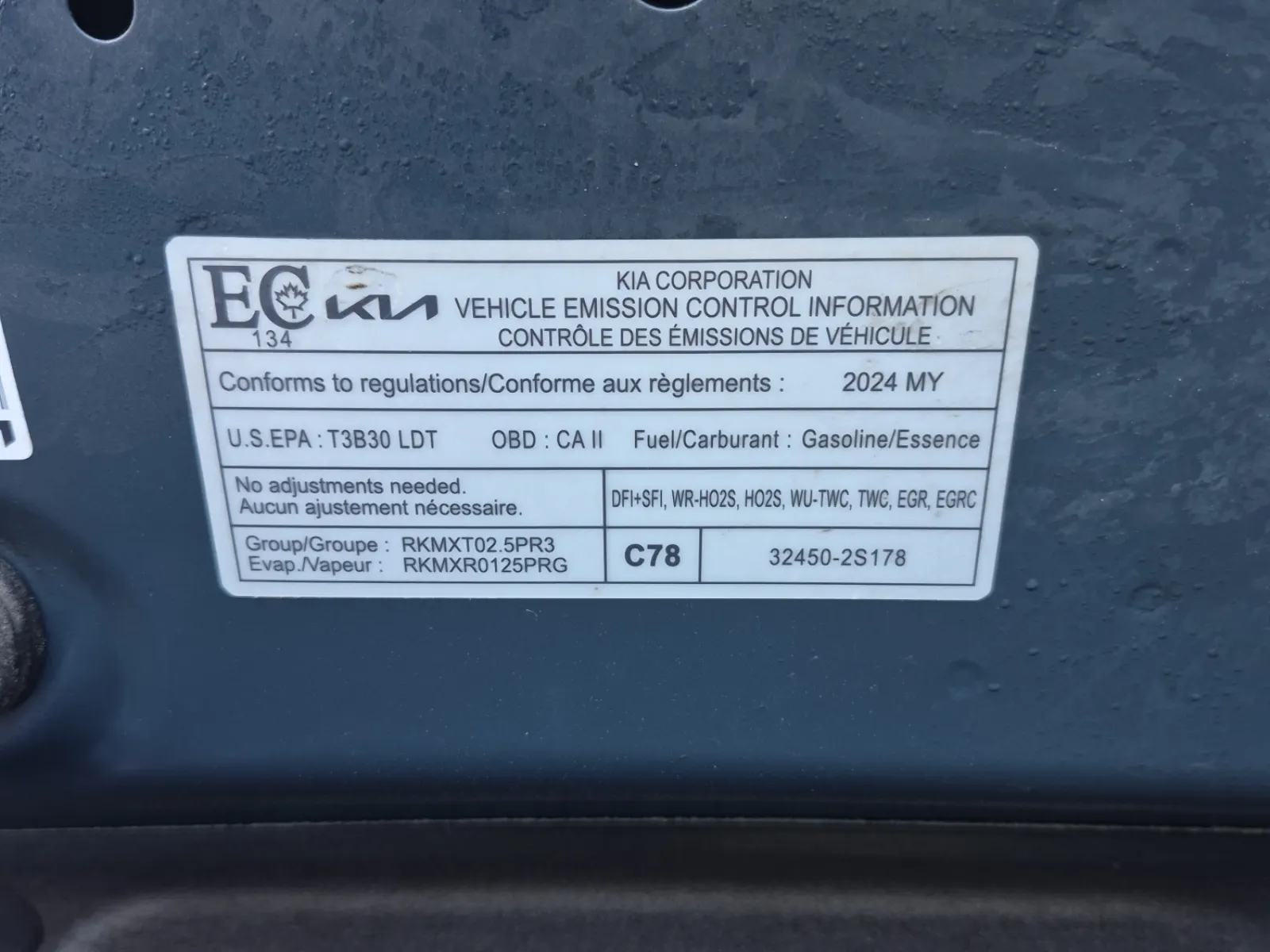 Emission Sticker Photo