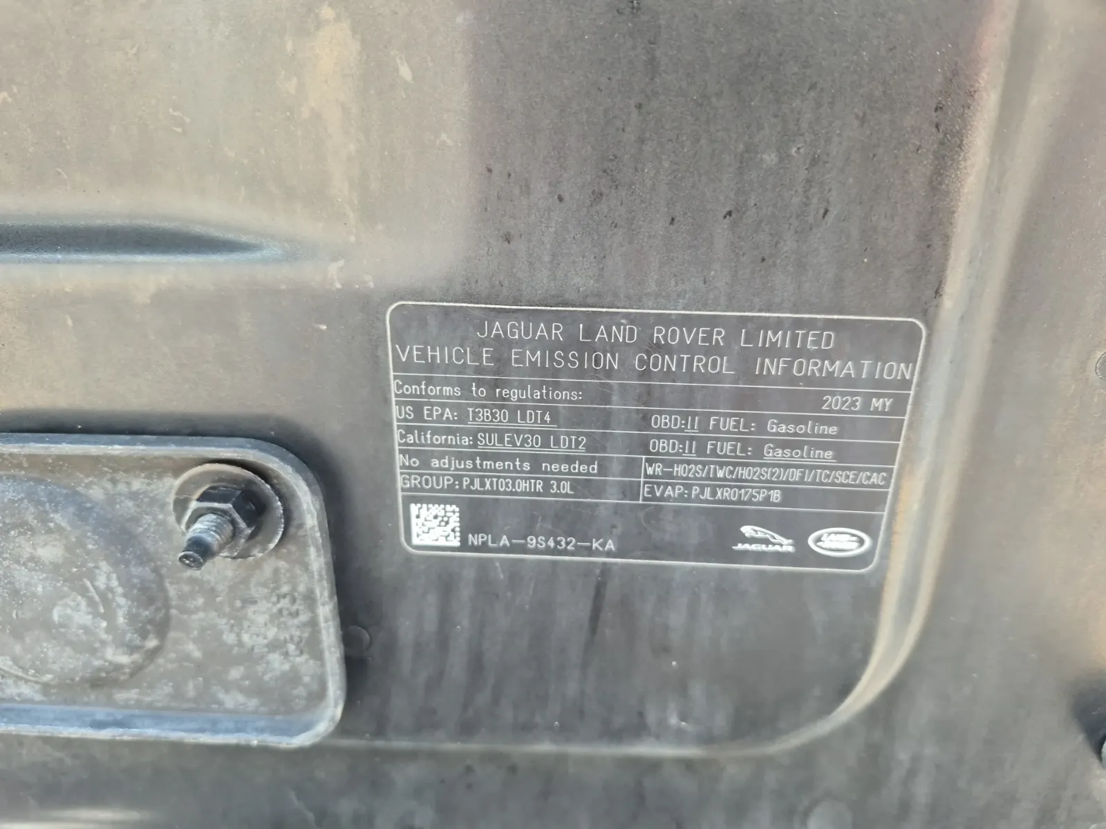 Emission Sticker Photo