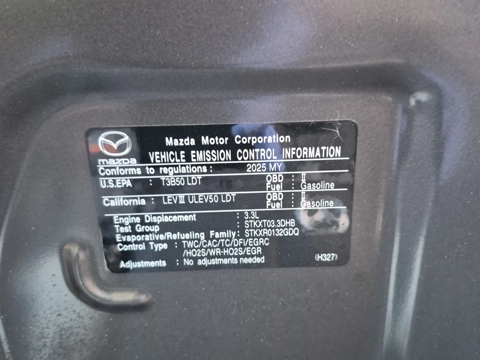 Emission Sticker Photo