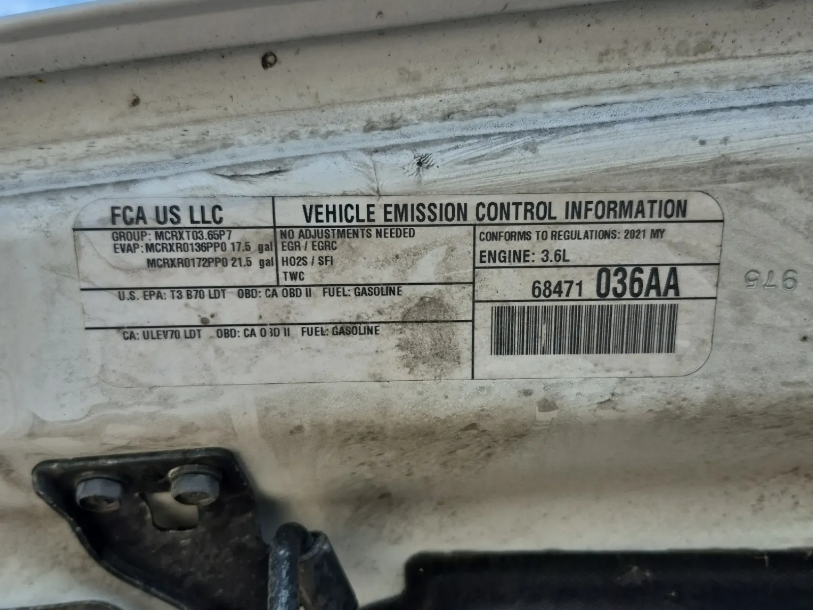 Emission Sticker Photo