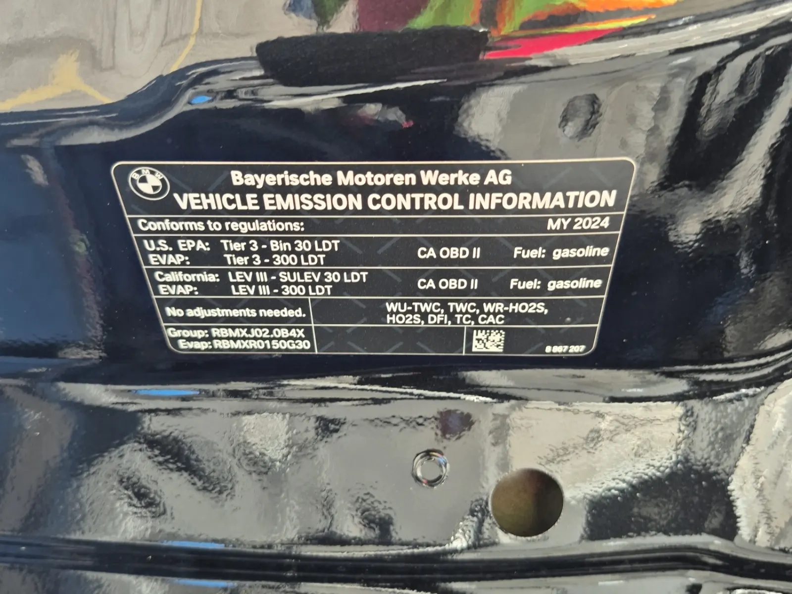 Emission Sticker Photo