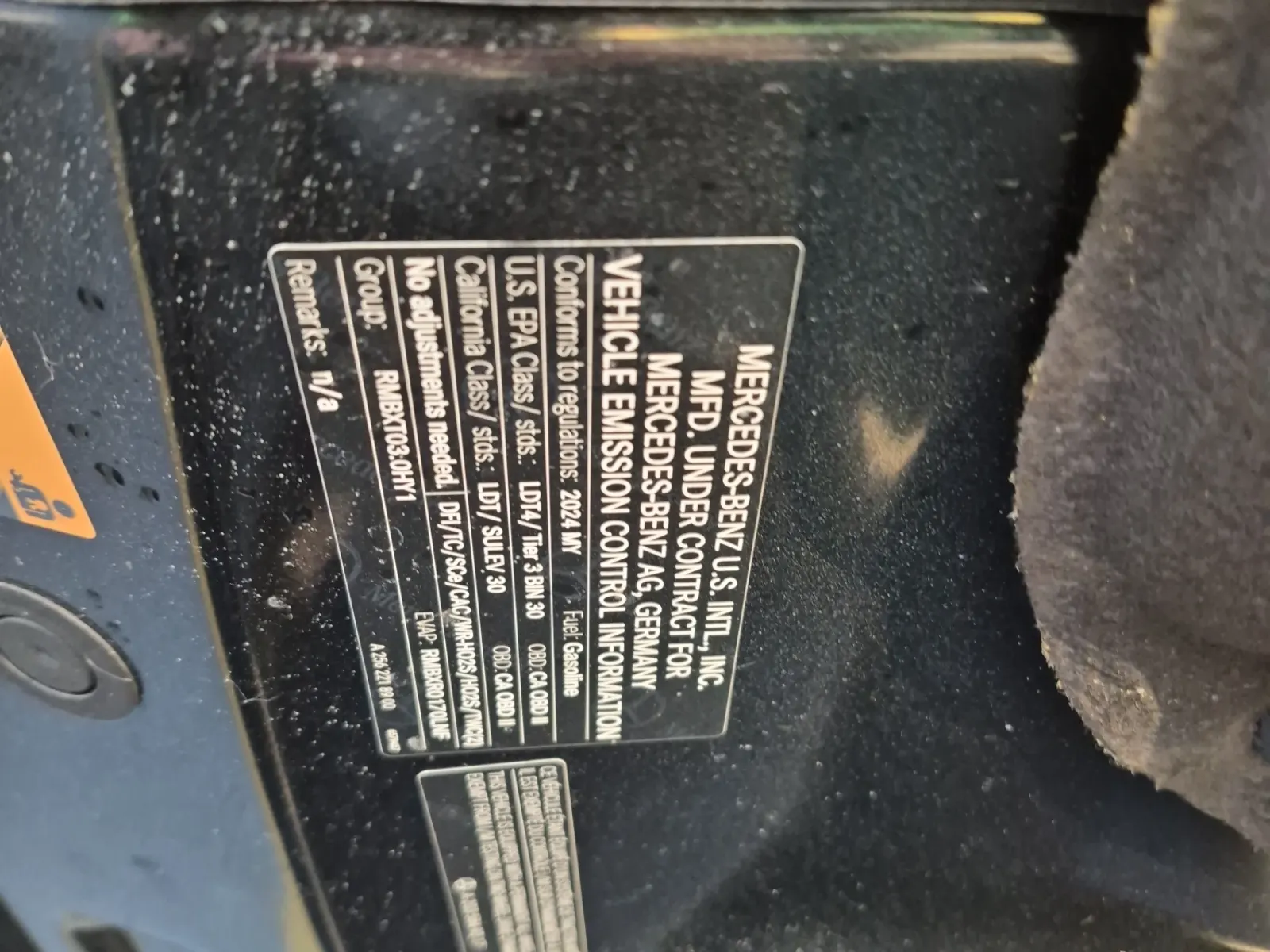 Emission Sticker Photo