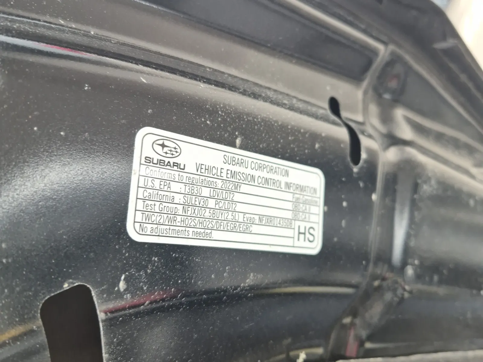 Emission Sticker Photo