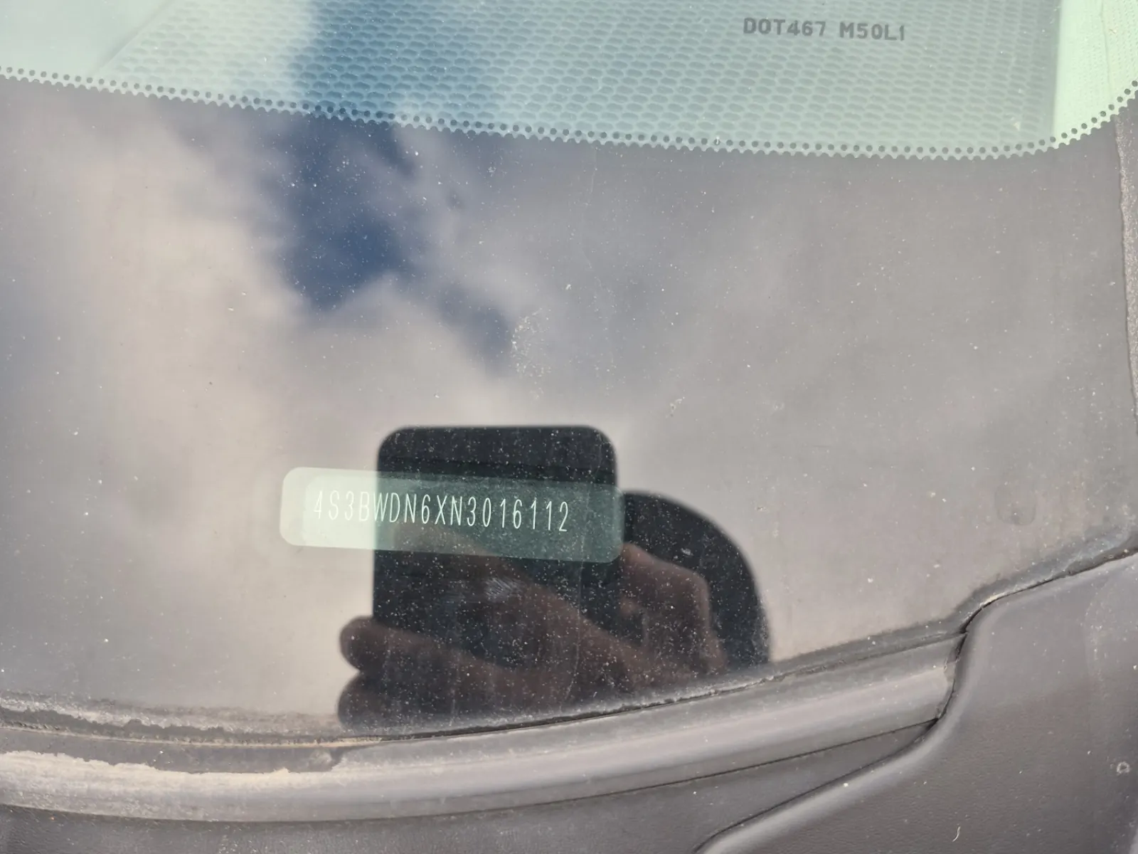 Dash VIN Plate Photo