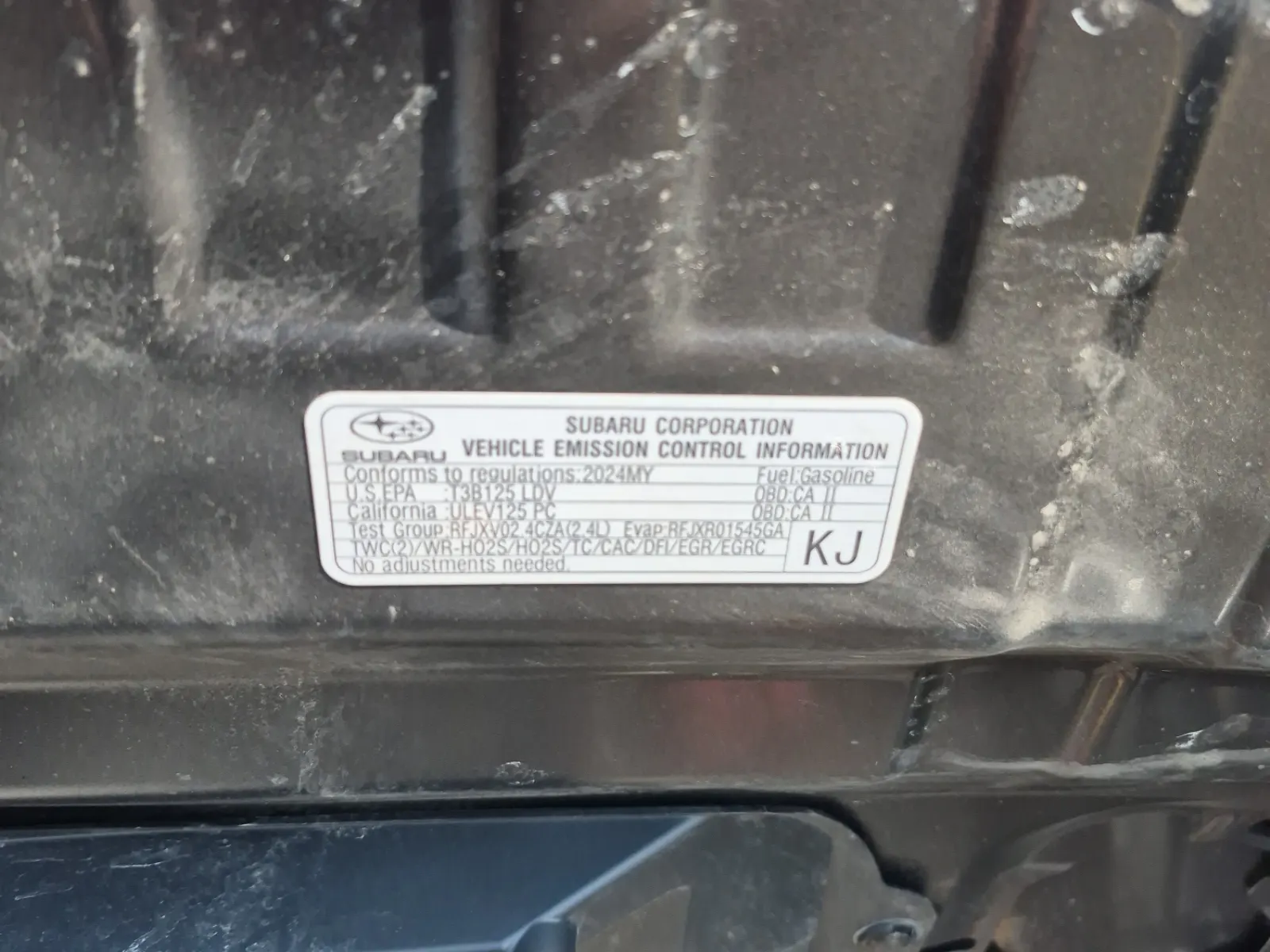 Emission Sticker Photo